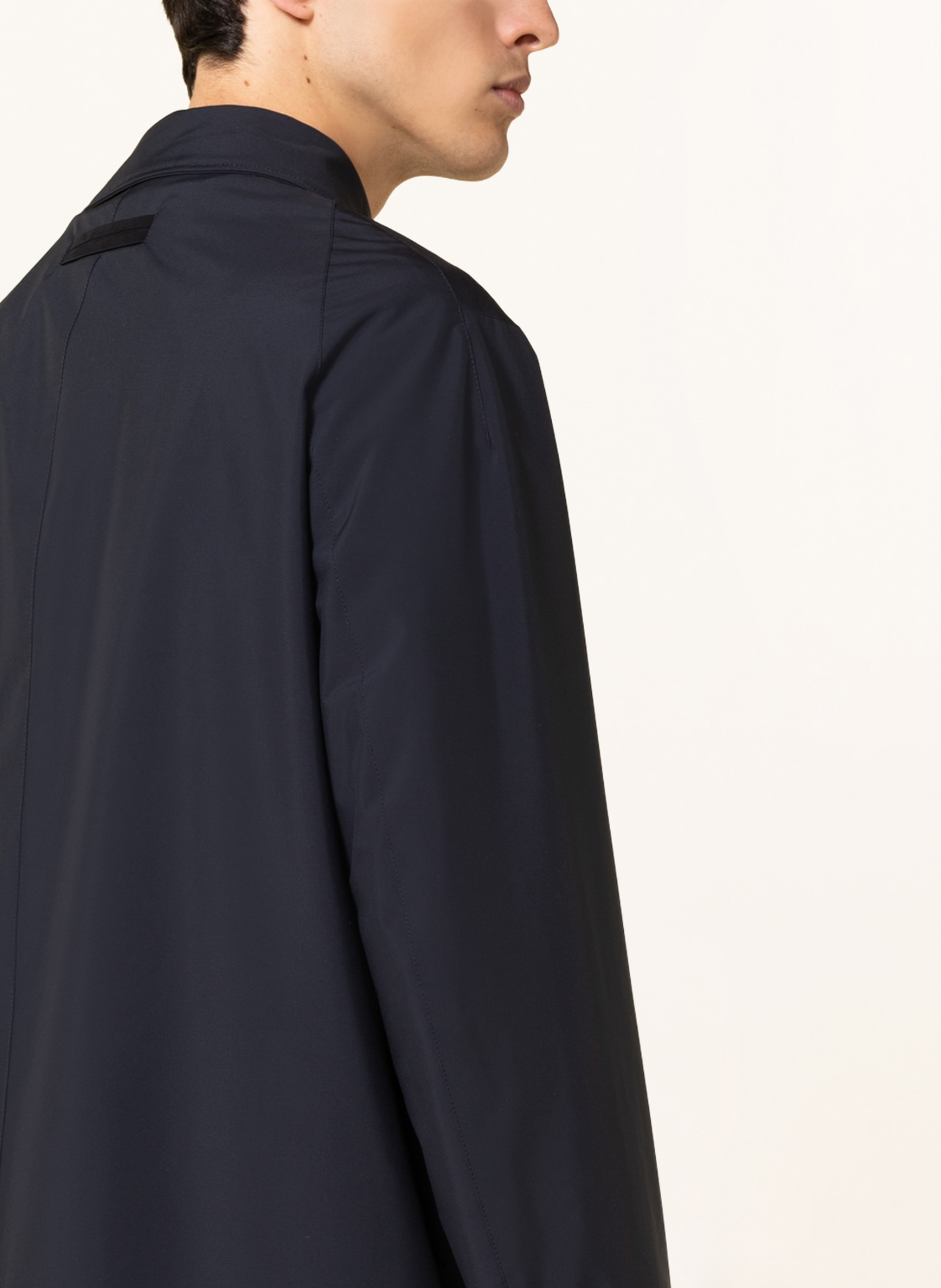 ZEGNA Mantel mit abnehmbarer Kapuze, Farbe: DUNKELBLAU (Bild 6)