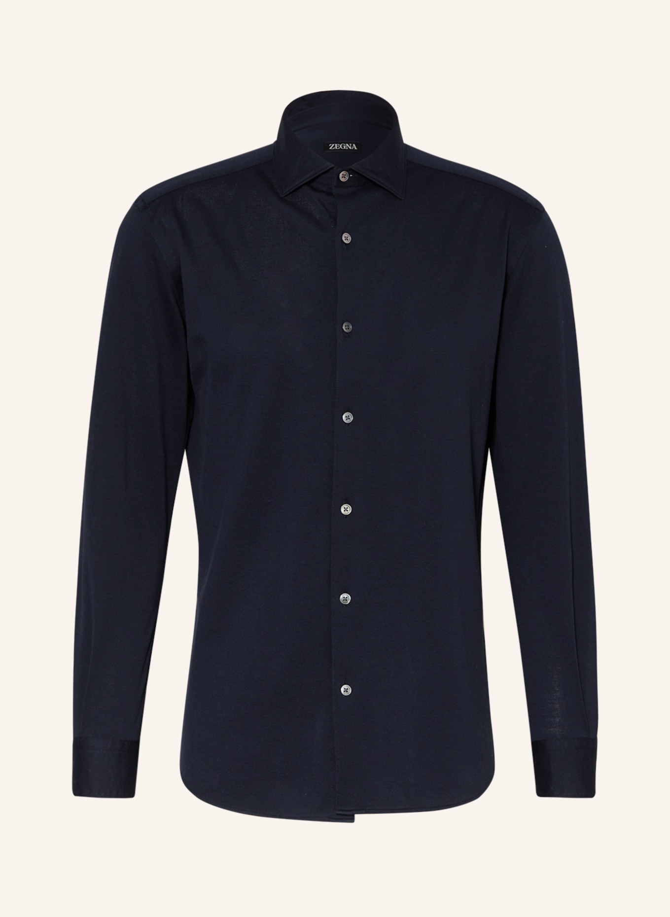 ZEGNA Jersey shirt regular fit, Color: DARK BLUE (Image 1)