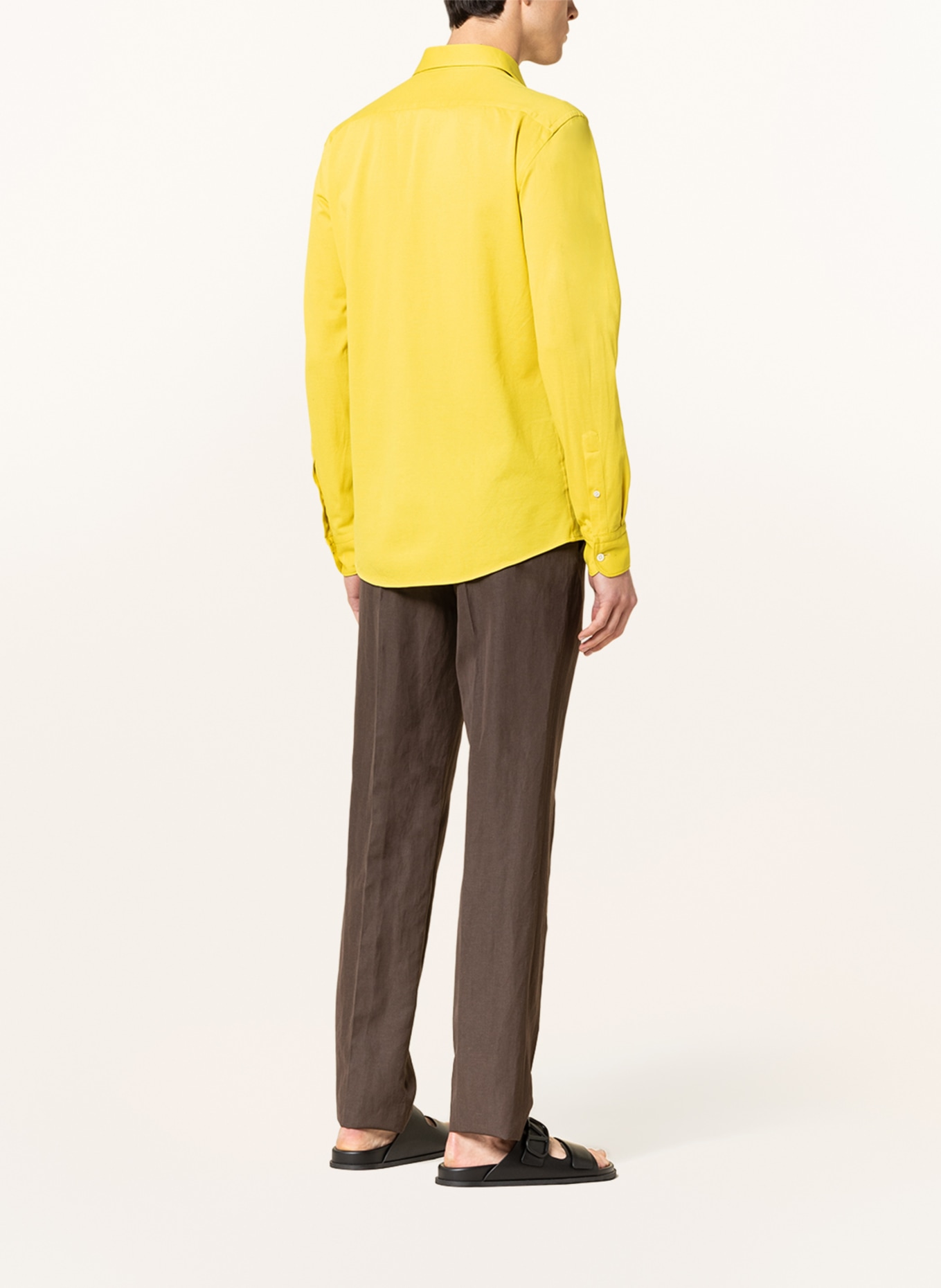 ZEGNA Jersey shirt regular fit, Color: YELLOW (Image 3)