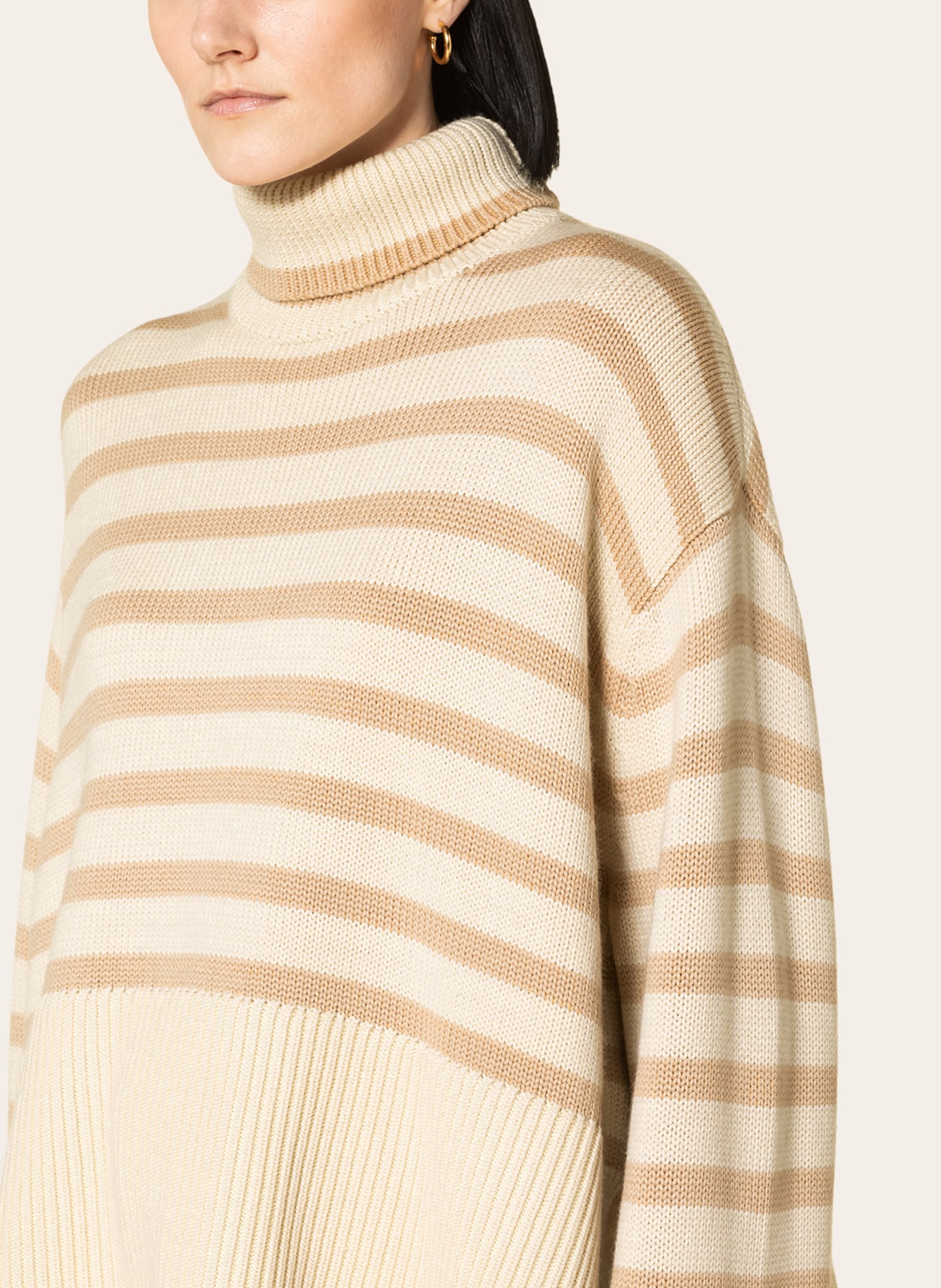 TOTEME Turtleneck sweater, Color: ECRU/ BEIGE (Image 4)