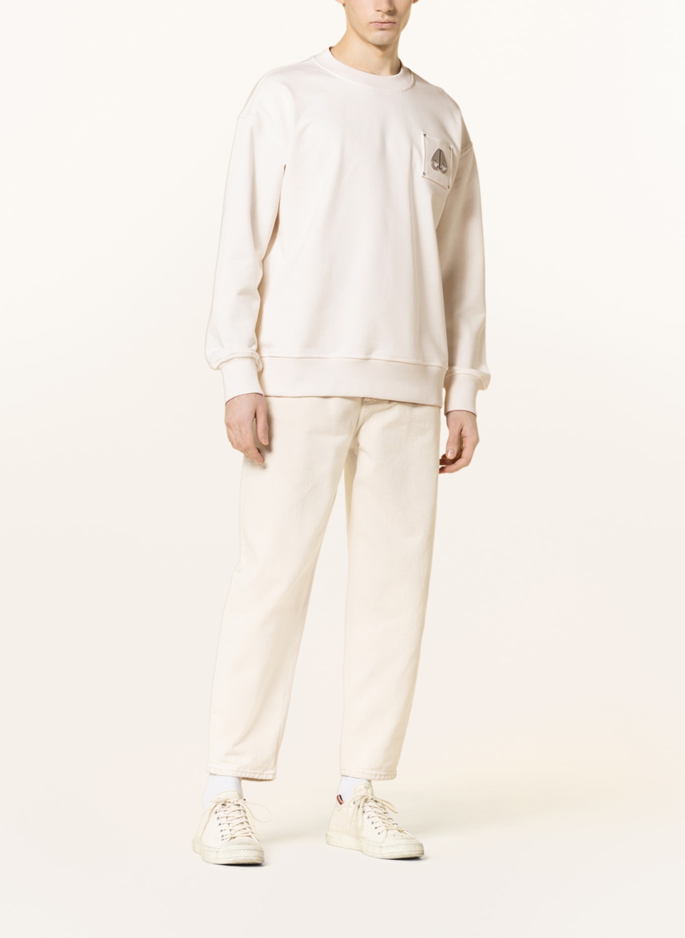 MOOSE KNUCKLES Sweatshirt BROOKLYN, Color: ECRU (Image 2)