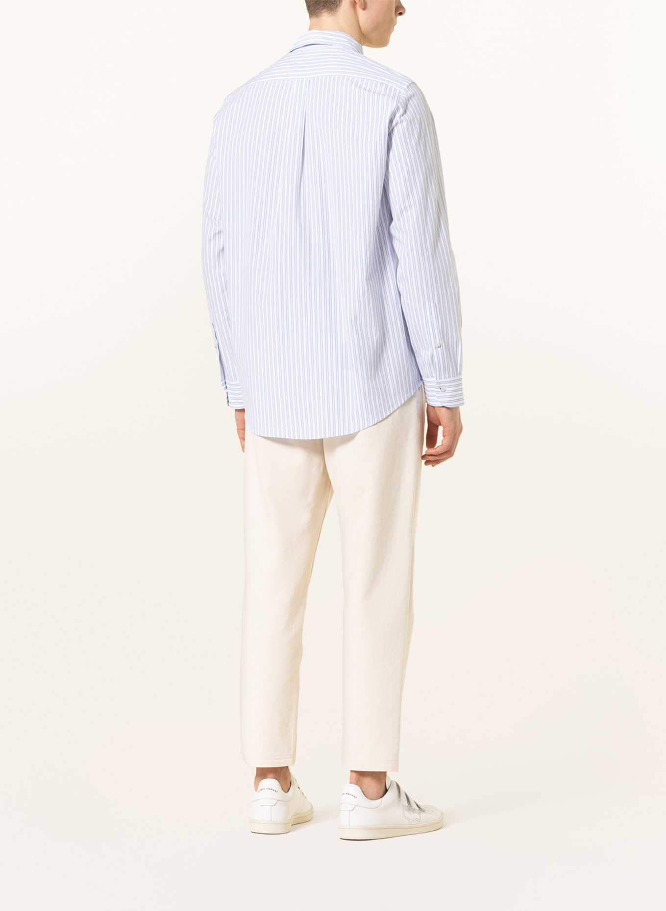 Nanushka Shirt KALEB comfort fit, Color: WHITE/ LIGHT BLUE (Image 3)