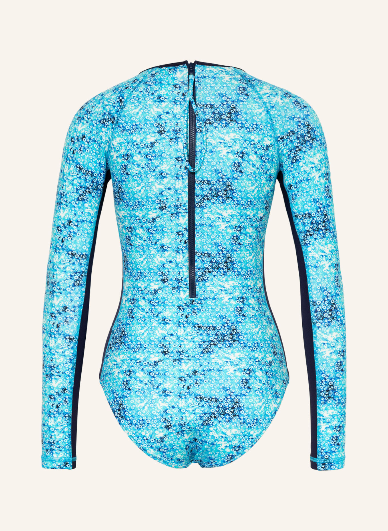 VILEBREQUIN Swimsuit FLOWER TIE & DIE LEXY, Color: DARK BLUE/ TURQUOISE/ WHITE (Image 2)