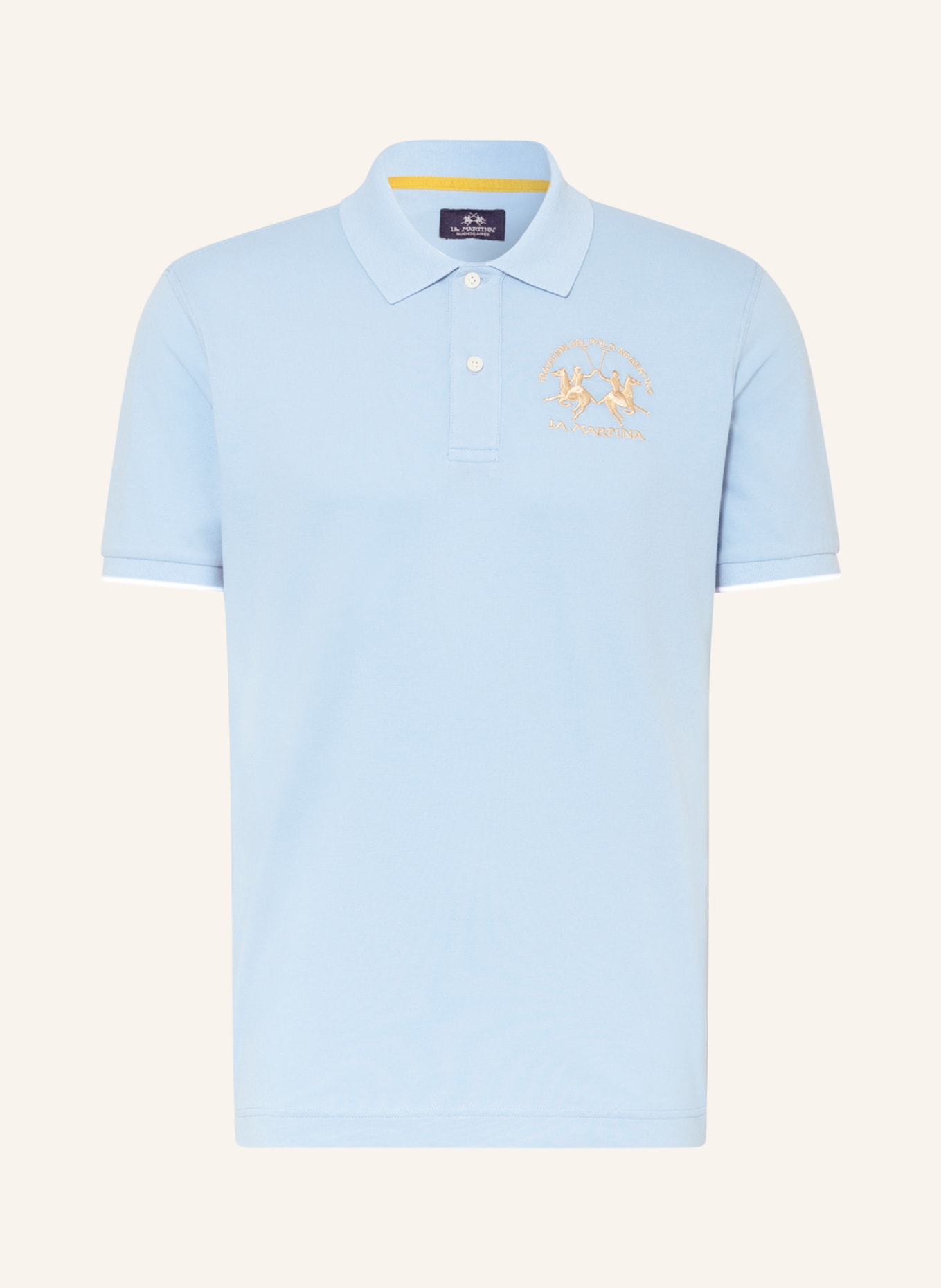 LA MARTINA Piqué polo shirt, Color: LIGHT BLUE (Image 1)