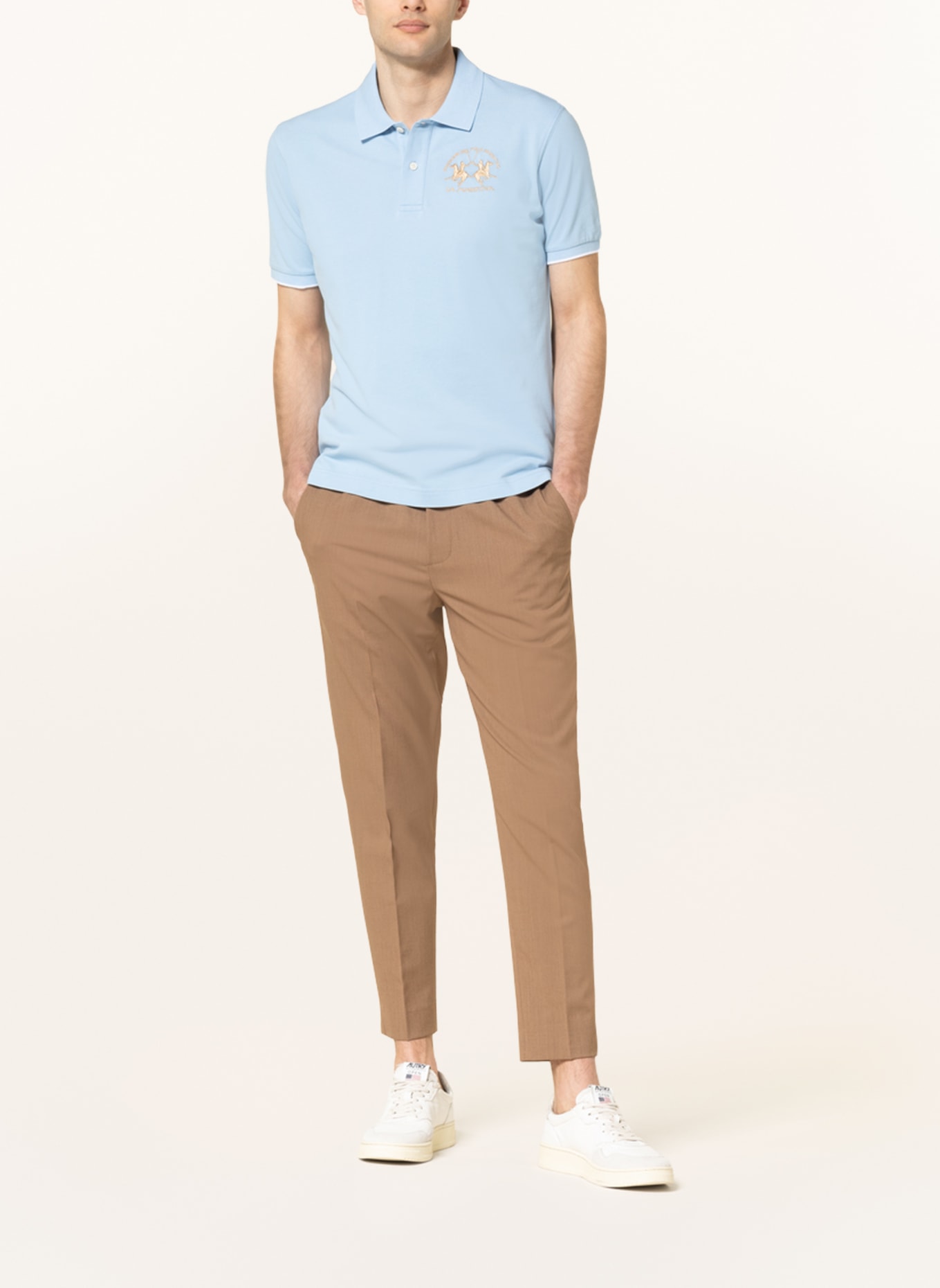 LA MARTINA Piqué polo shirt, Color: LIGHT BLUE (Image 2)