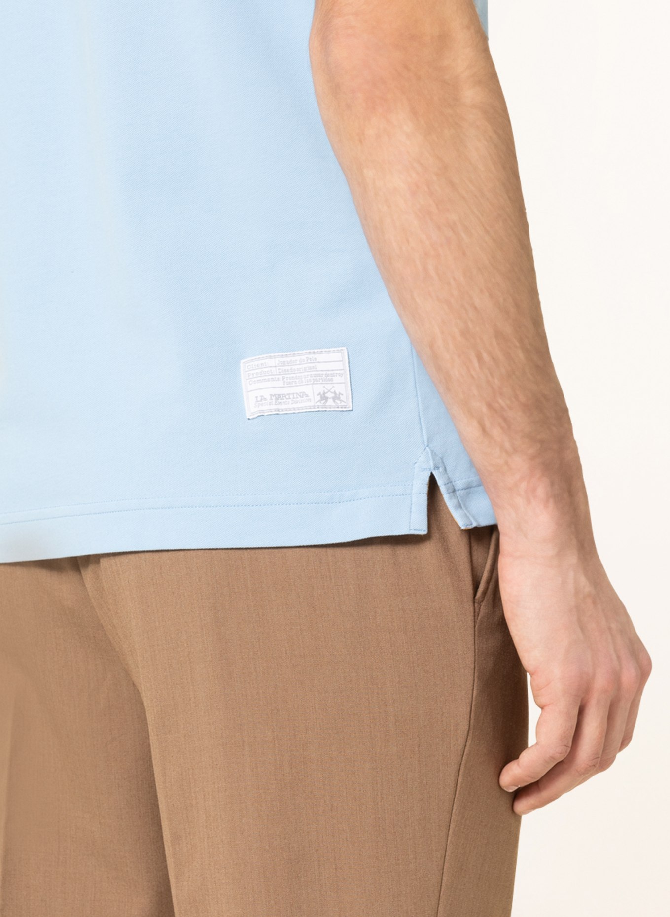 LA MARTINA Piqué polo shirt, Color: LIGHT BLUE (Image 4)