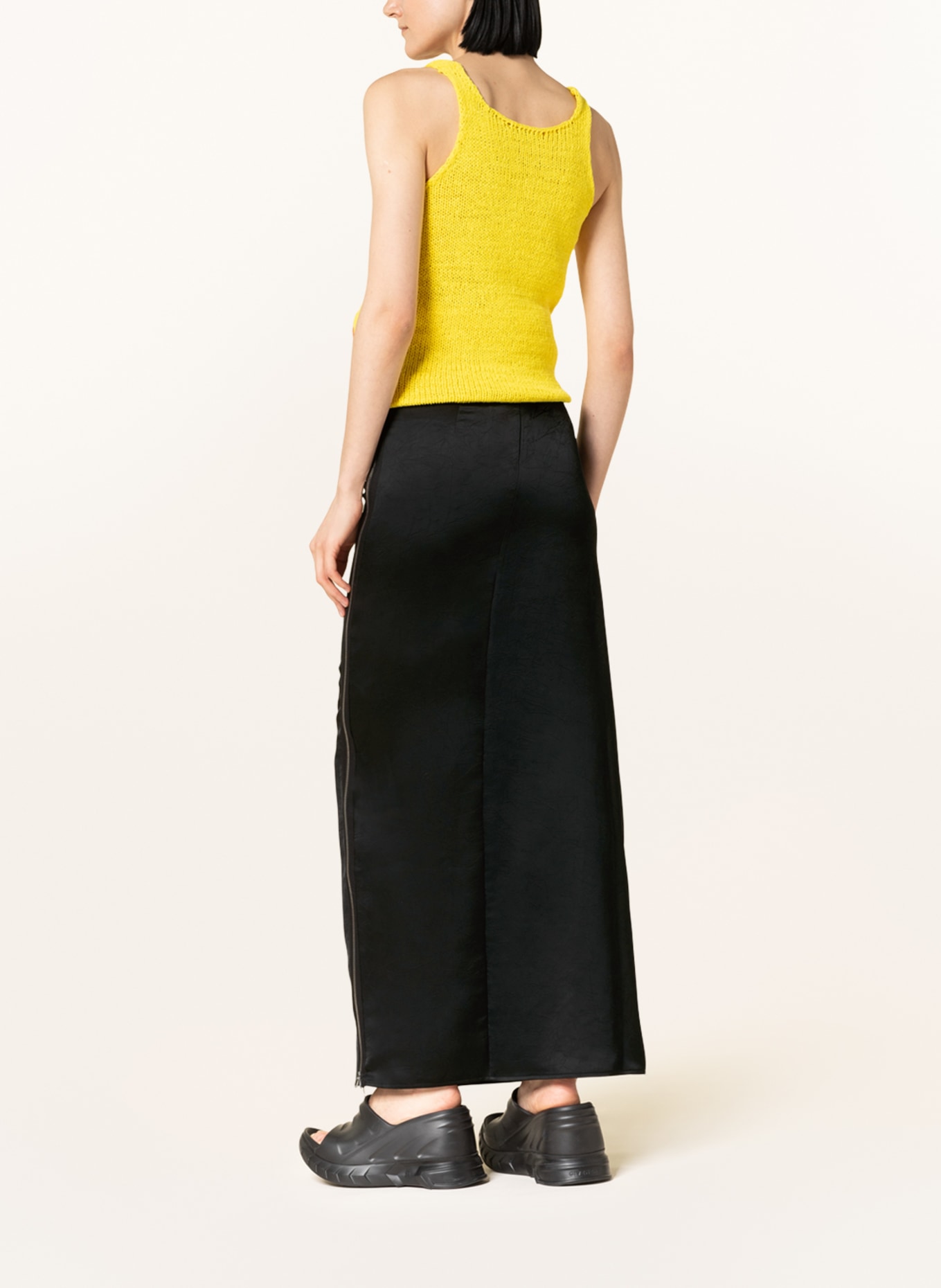 JW ANDERSON Satin skirt, Color: BLACK (Image 3)