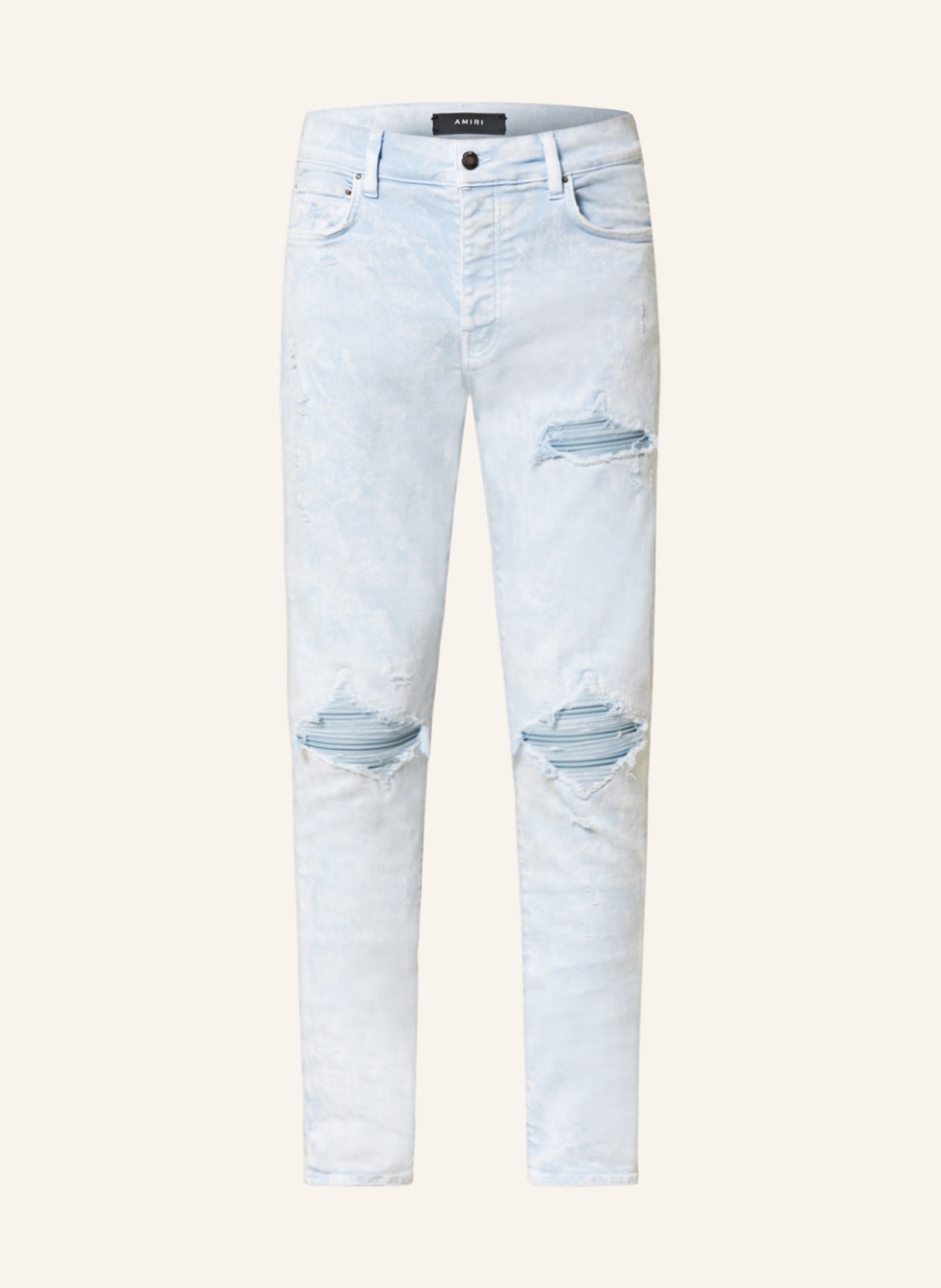AMIRI Destroyed jeans extra slim fit, Color: 853 BABY BLUE (Image 1)