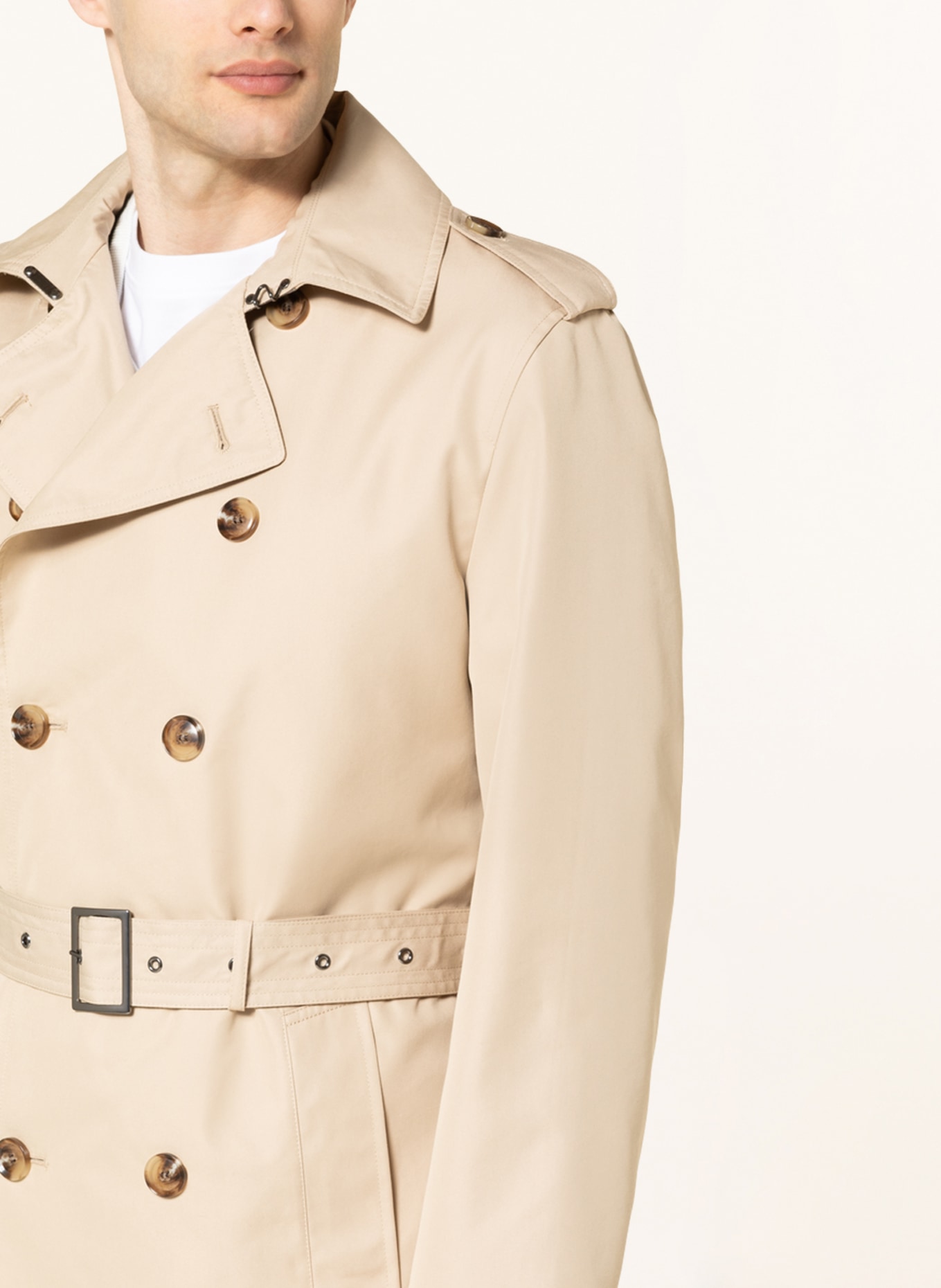STROKESMAN'S Trench coat, Color: BEIGE (Image 4)