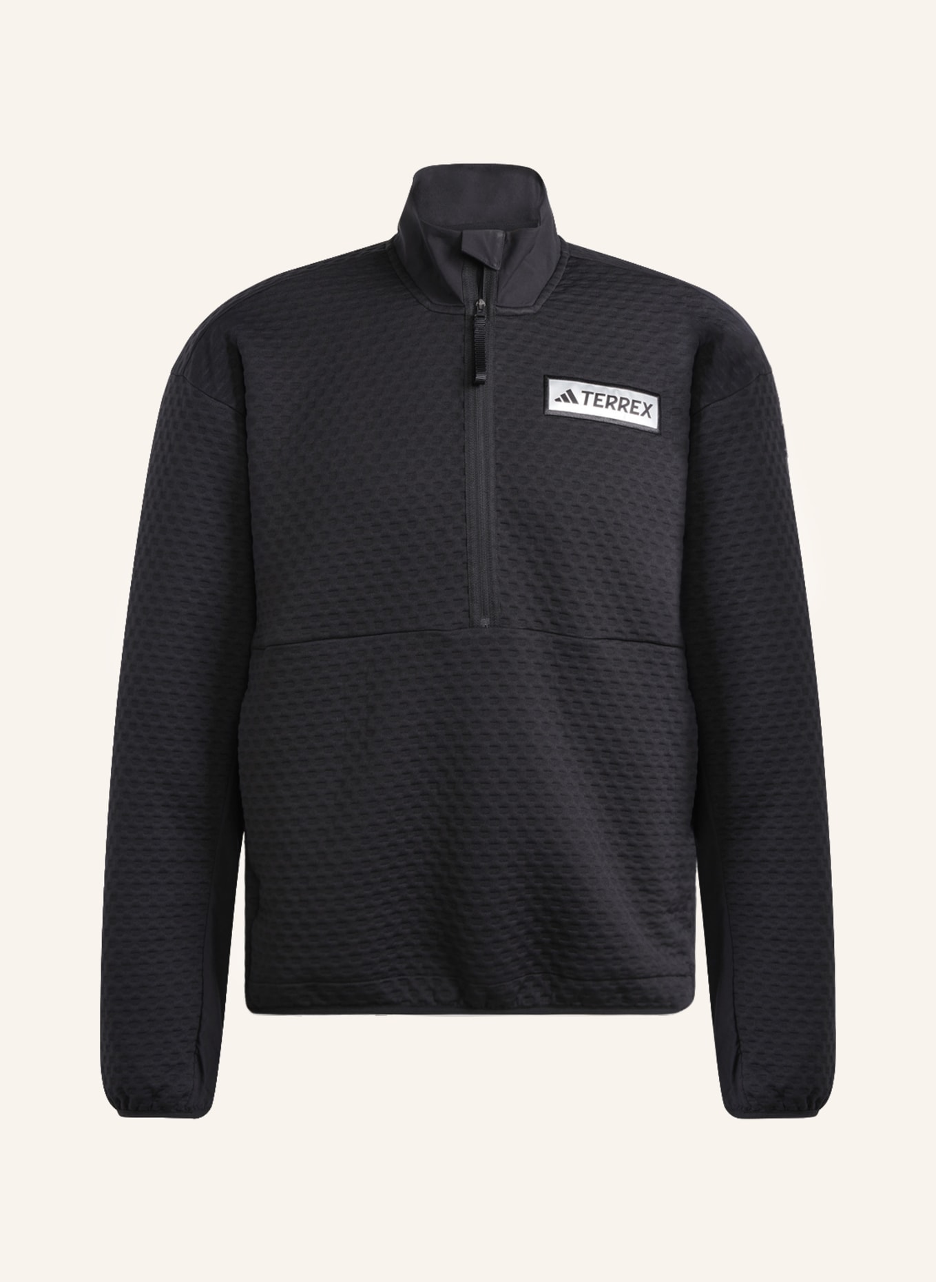 adidas Fleece half-zip sweater TERREX UTILITAS, Color: BLACK (Image 1)