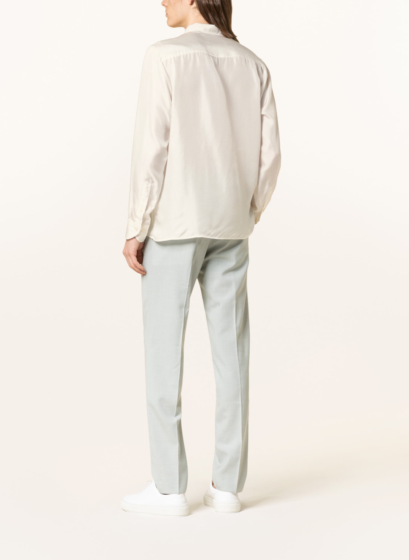 BALDESSARINI Silk shirt comfort fit, Color: ECRU (Image 3)