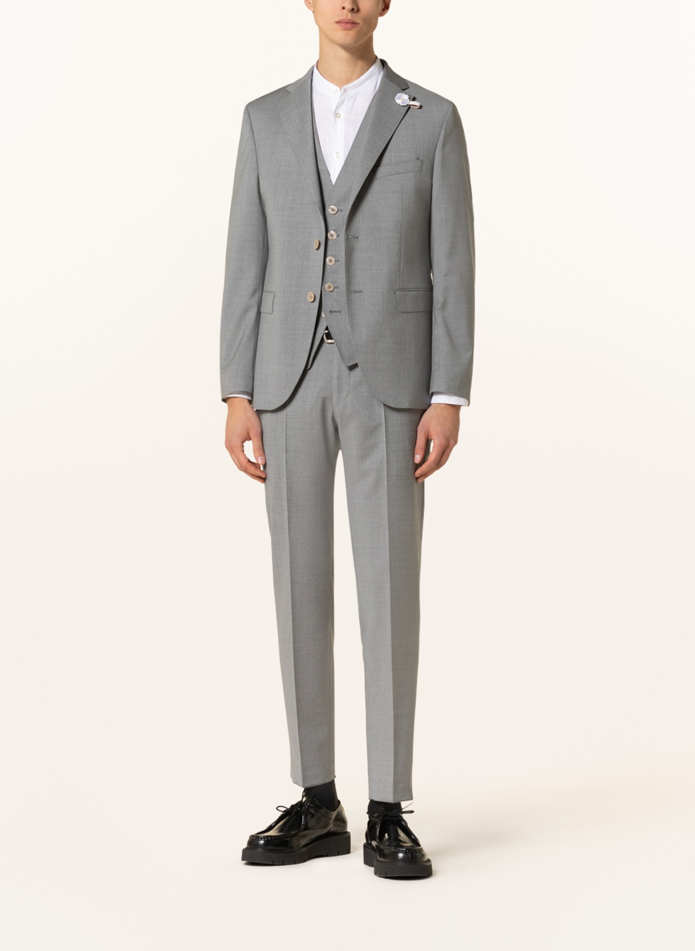 BALDESSARINI Suit trousers extra slim fit, Color: 1113 Lunar Rock (Image 2)