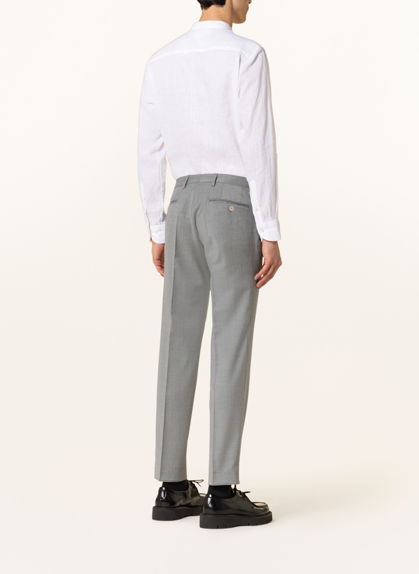 BALDESSARINI Suit trousers extra slim fit, Color: 1113 Lunar Rock (Image 4)