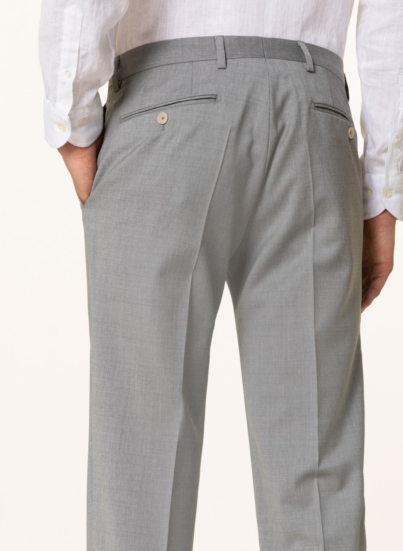 BALDESSARINI Suit trousers extra slim fit, Color: 1113 Lunar Rock (Image 6)