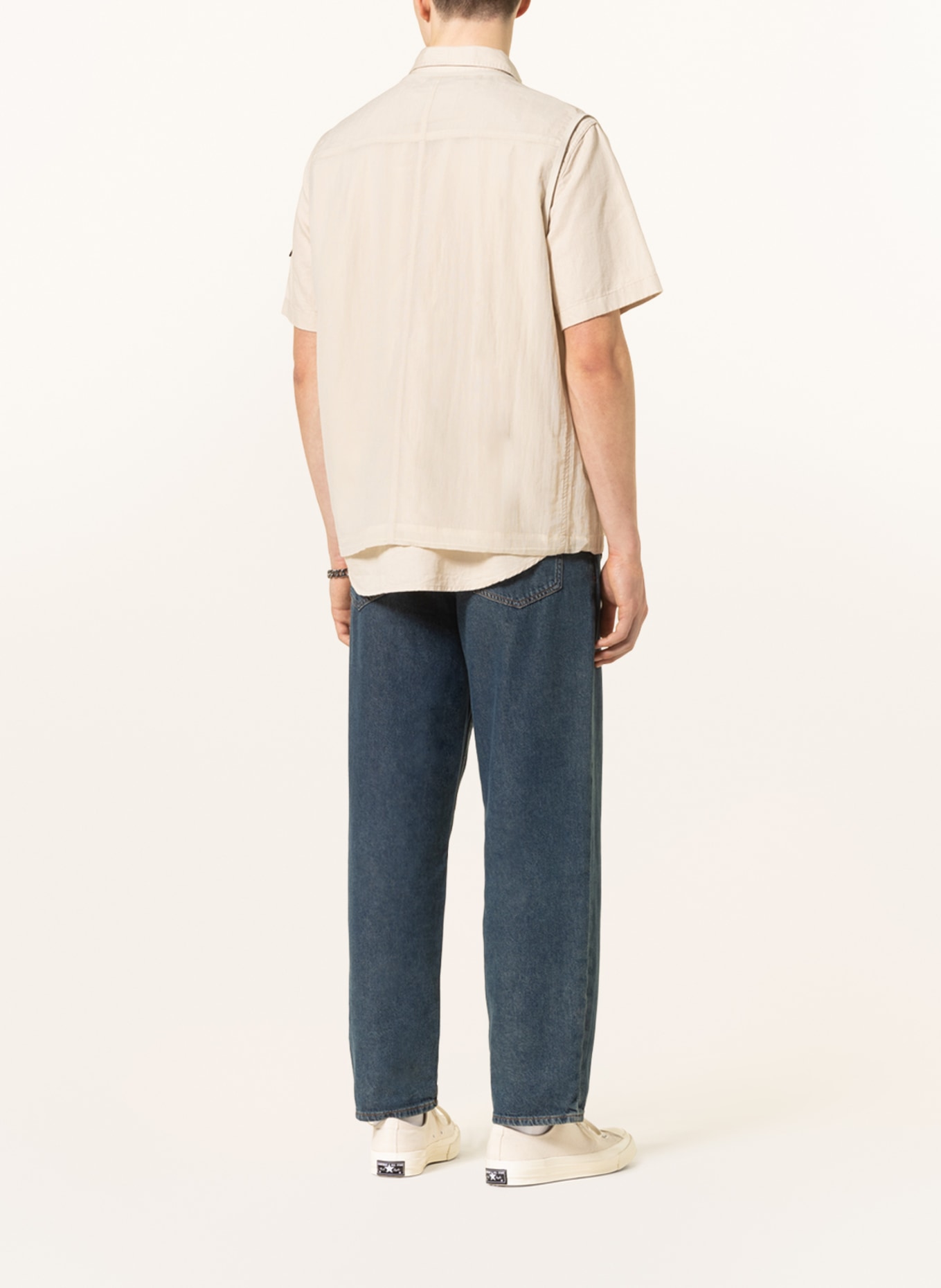 Calvin Klein Jeans Kamizelka w stylu utility z siateczką, Kolor: KREMOWY (Obrazek 3)