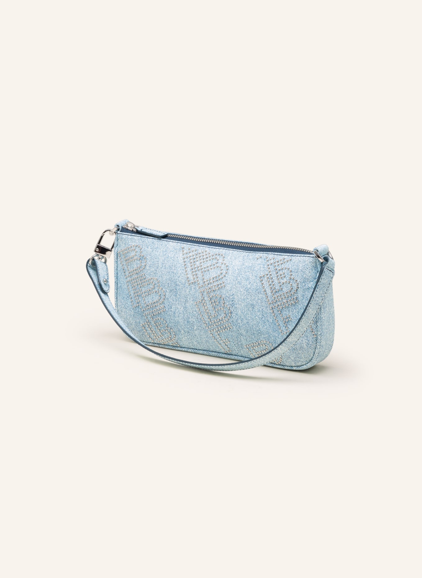 BY FAR Shoulder bag RACHEL with rivets, Color: LIGHT BLUE (Image 2)