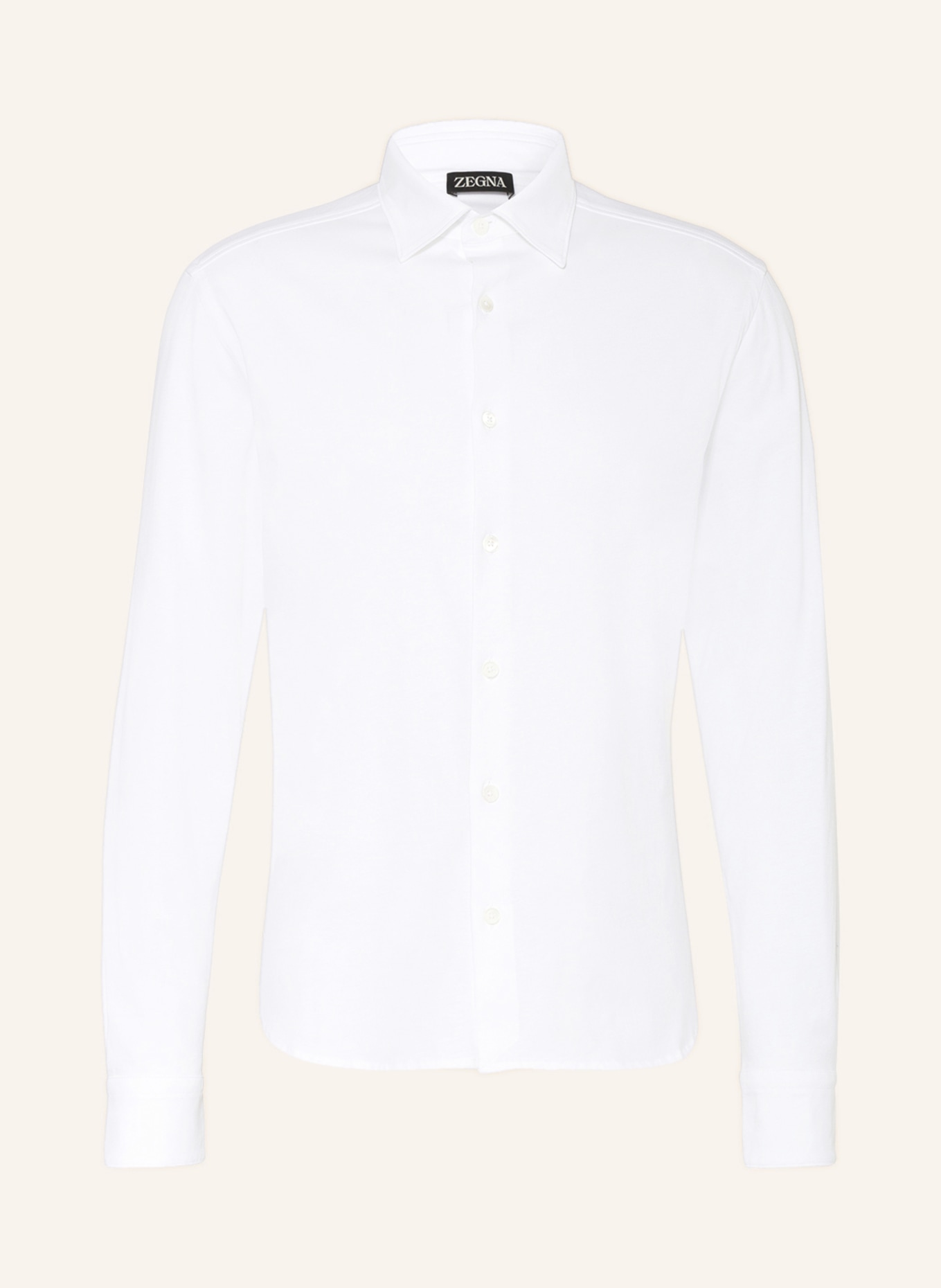 ZEGNA Jerseyhemd Slim Fit, Farbe: WEISS (Bild 1)