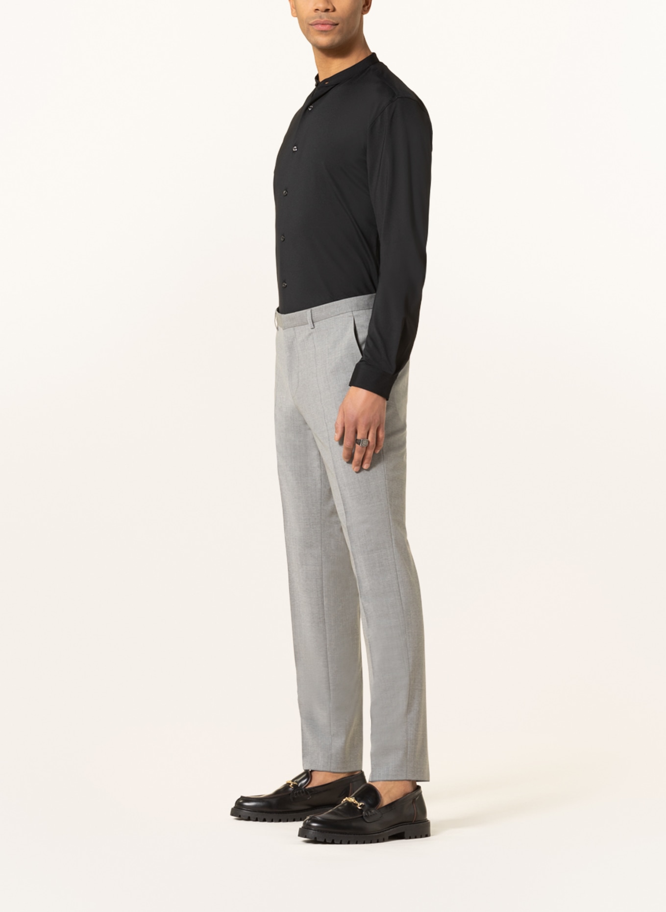 HUGO Spodnie garniturowe HESTEN extra slim fit, Kolor: 021 DARK GREY (Obrazek 5)