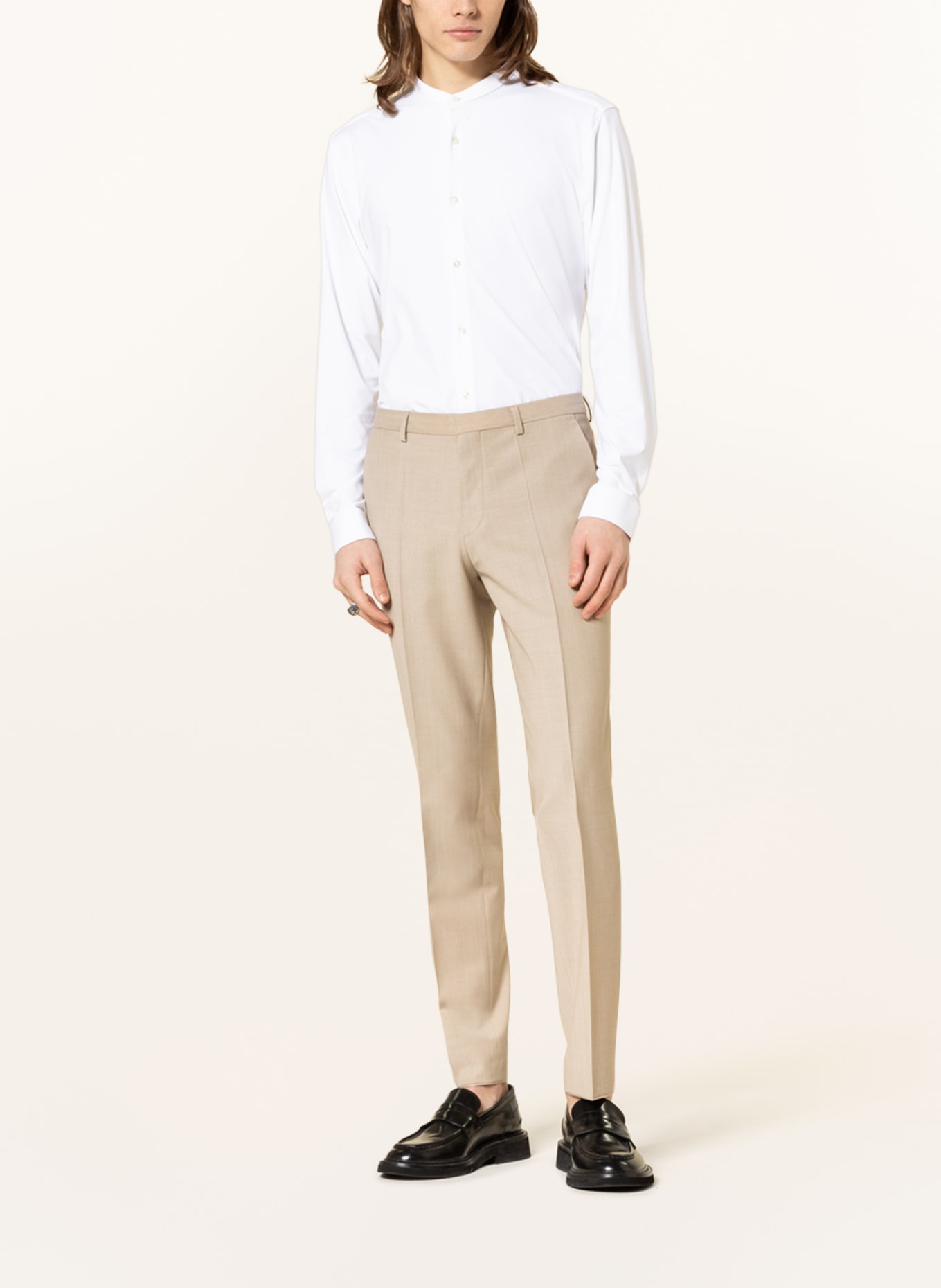 HUGO Oblekové kalhoty HESTEN Extra Slim Fit, Barva: 274 LIGHT BEIGE (Obrázek 3)