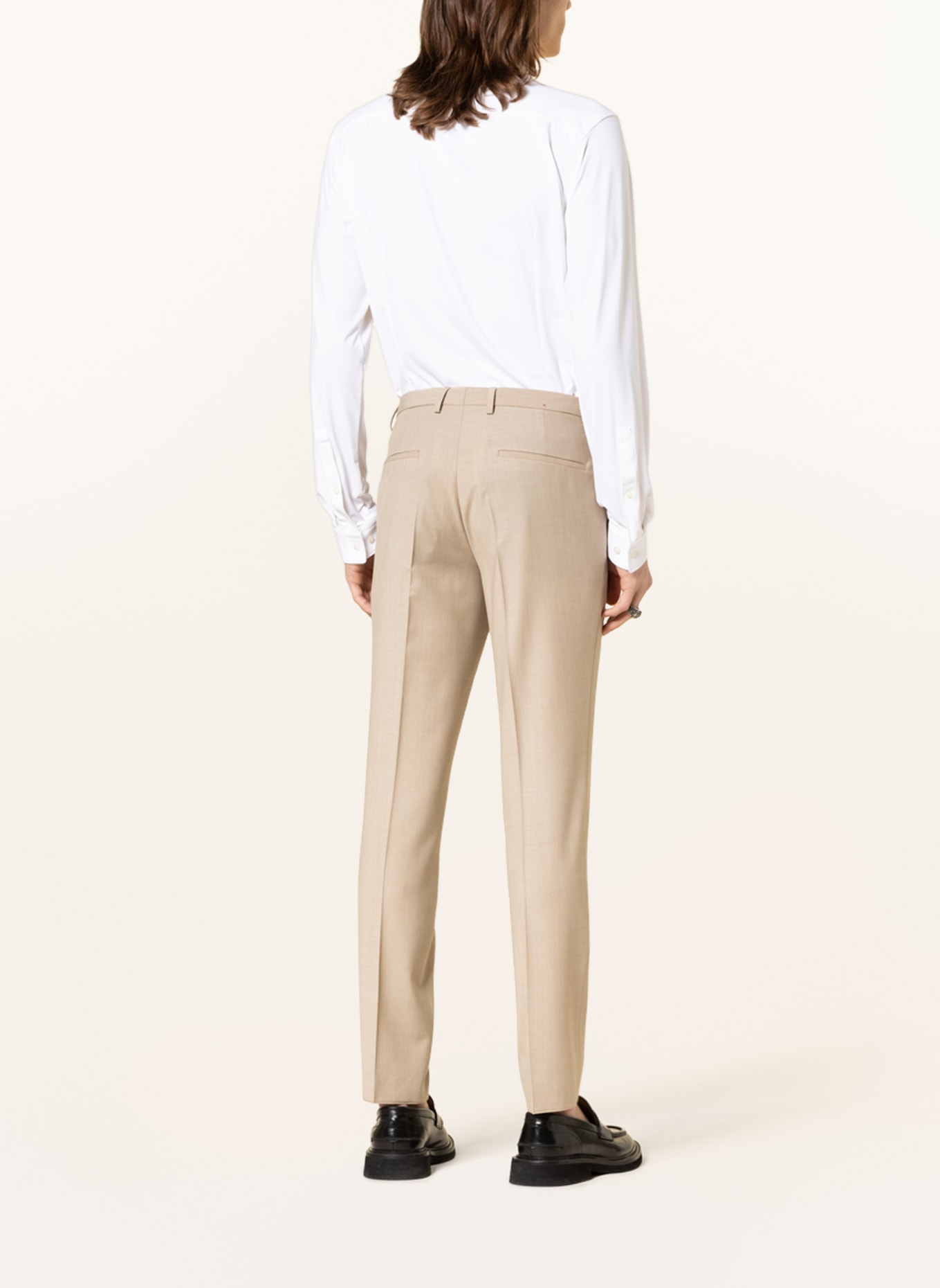 HUGO Oblekové kalhoty HESTEN Extra Slim Fit, Barva: 274 LIGHT BEIGE (Obrázek 4)