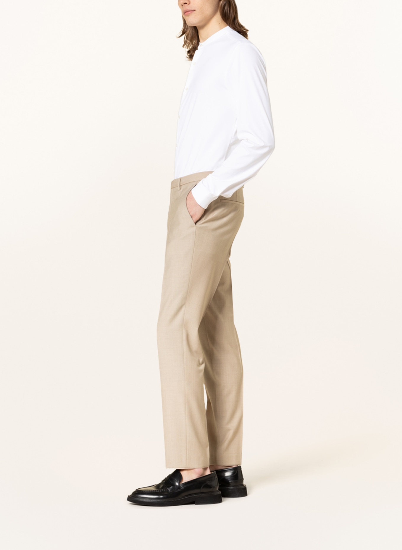 HUGO Suit trousers HESTEN extra slim fit, Color: 274 LIGHT BEIGE (Image 5)