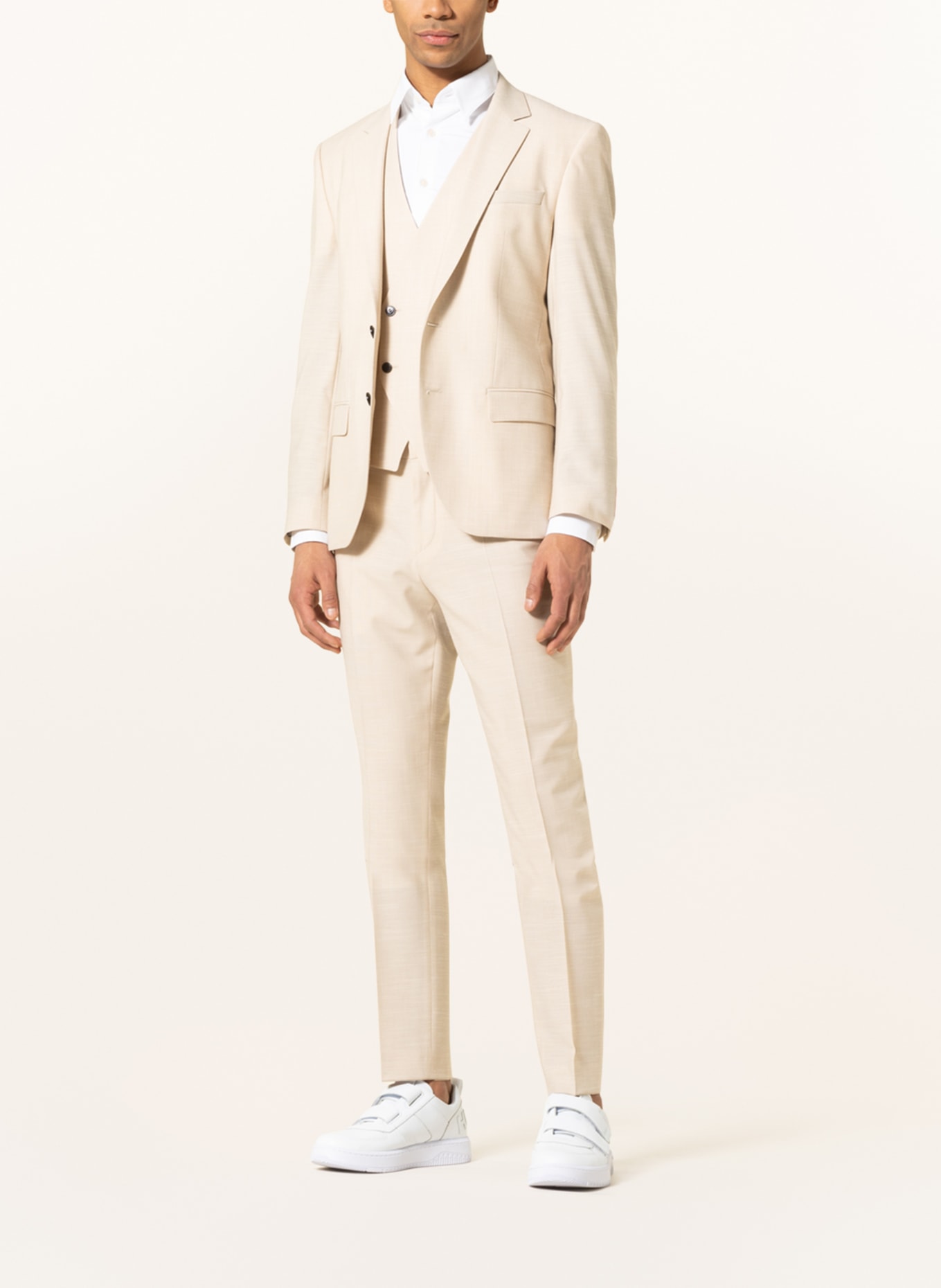 HUGO Suit trousers GETLIN extra slim fit, Color: 264 MEDIUM BEIGE (Image 2)