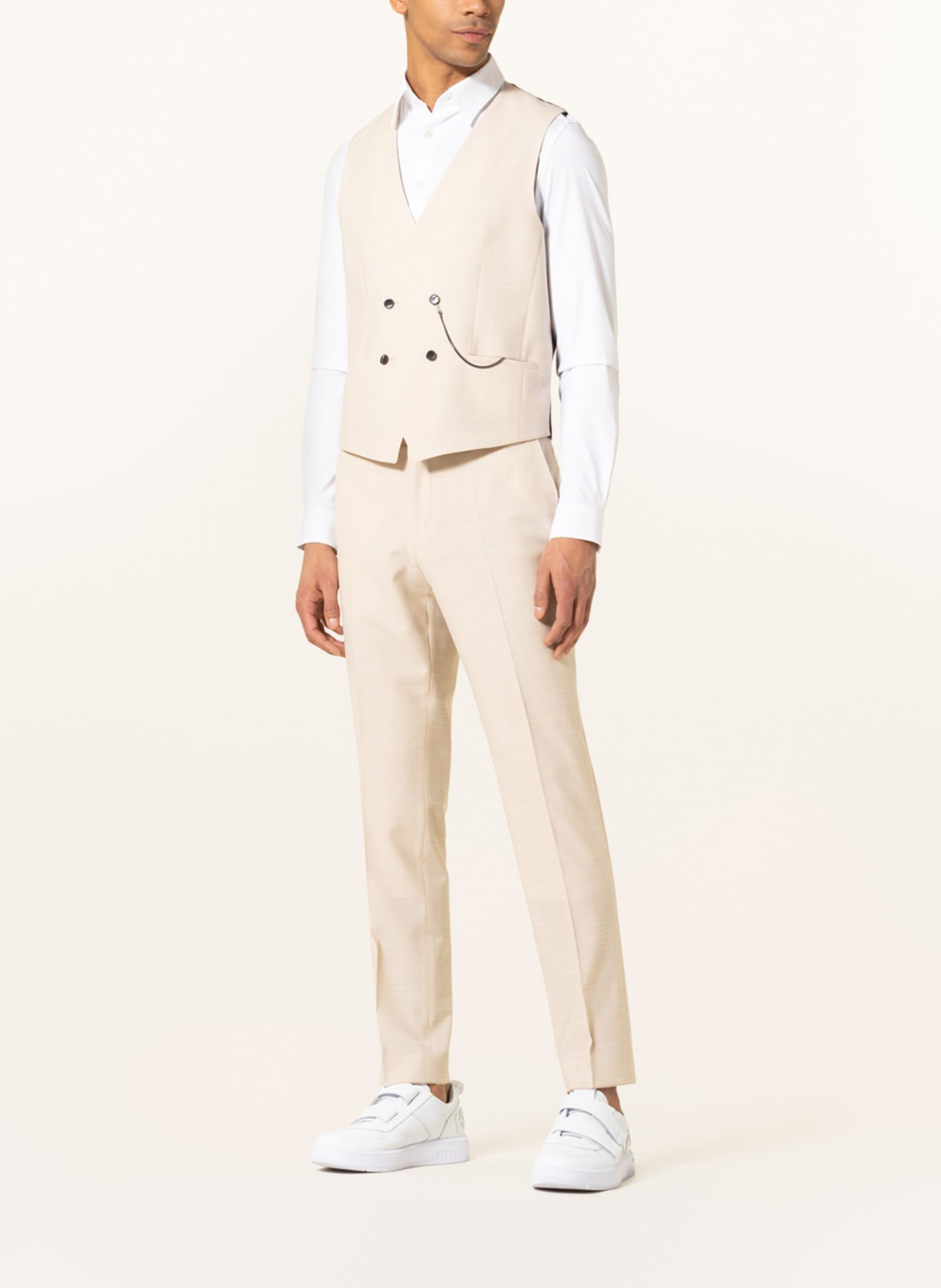 HUGO Oblekové kalhoty GETLIN Extra Slim Fit, Barva: 264 MEDIUM BEIGE (Obrázek 3)