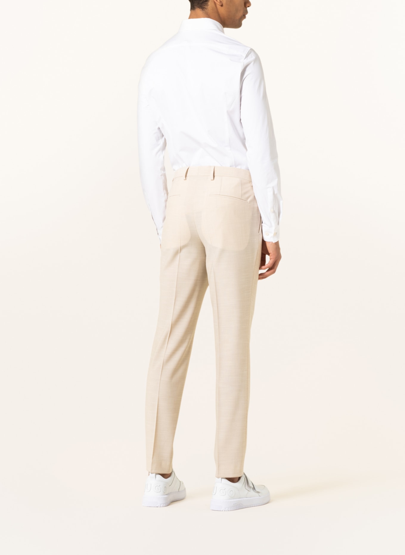 HUGO Suit trousers GETLIN extra slim fit, Color: 264 MEDIUM BEIGE (Image 4)