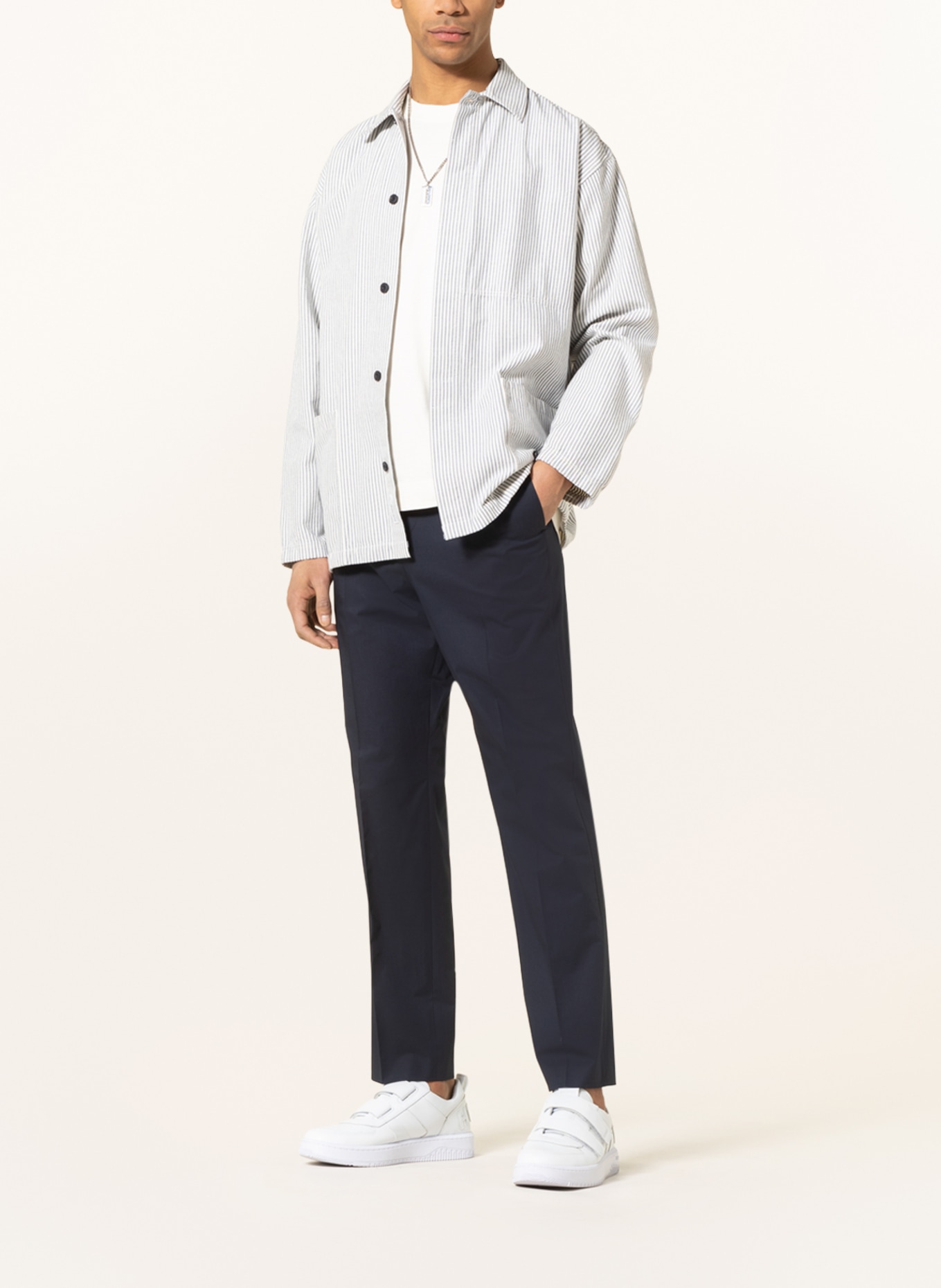 HUGO Spodnie HOWIE w stylu dresowym extra slim fit, Kolor: GRANATOWY (Obrazek 2)