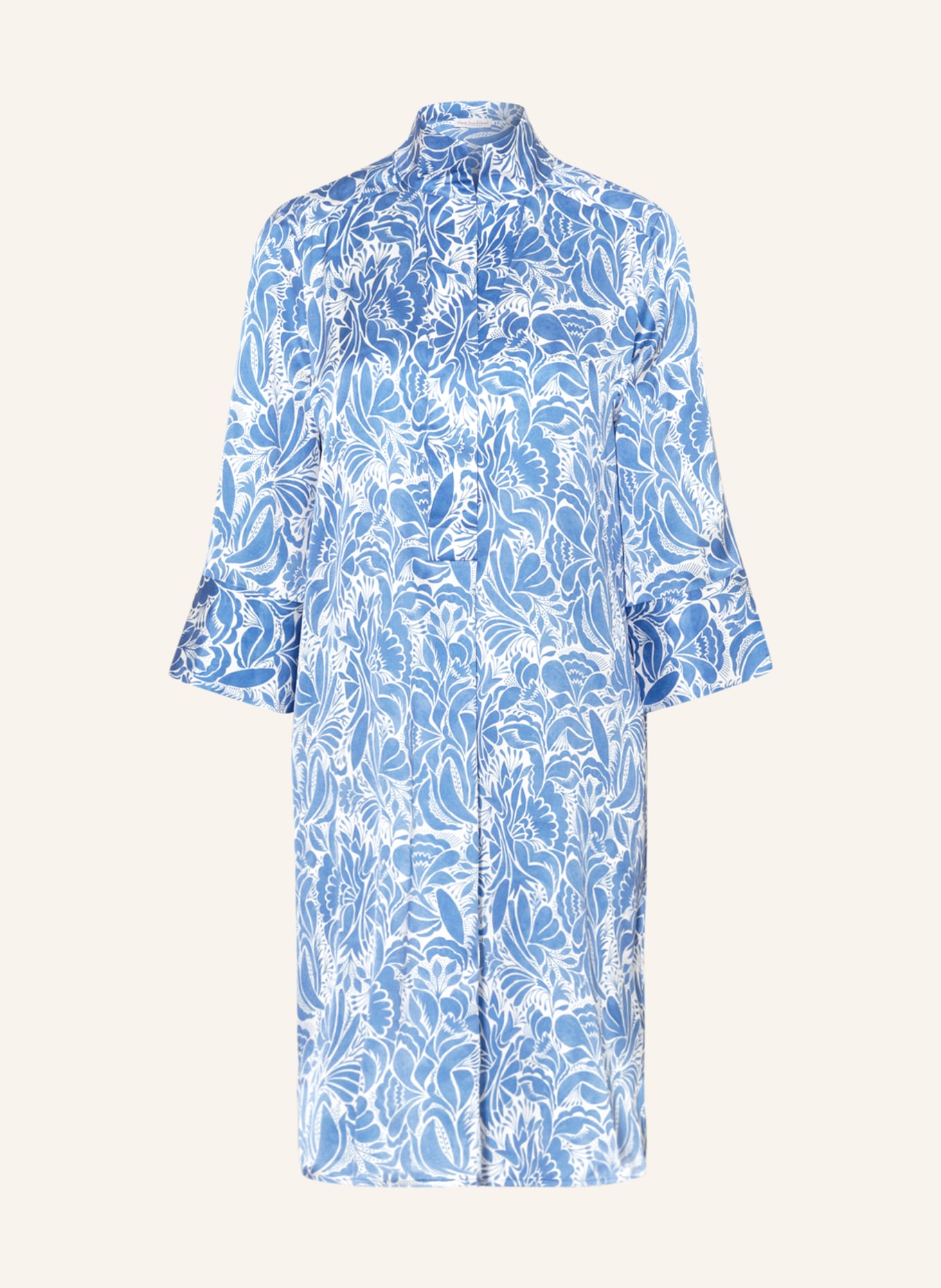 dea kudibal Silk dress, Color: BLUE/ WHITE (Image 1)