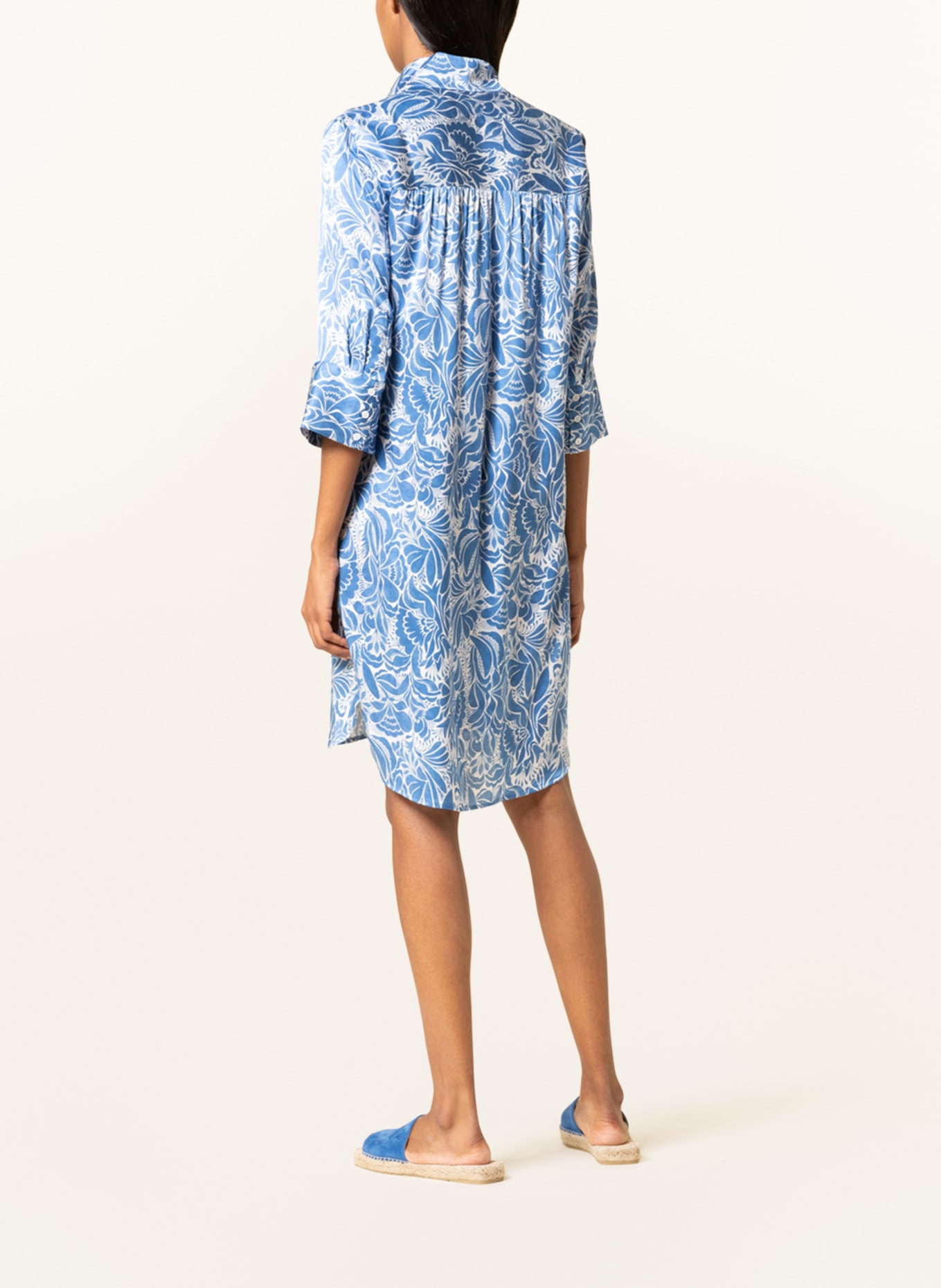 dea kudibal Silk dress, Color: BLUE/ WHITE (Image 3)