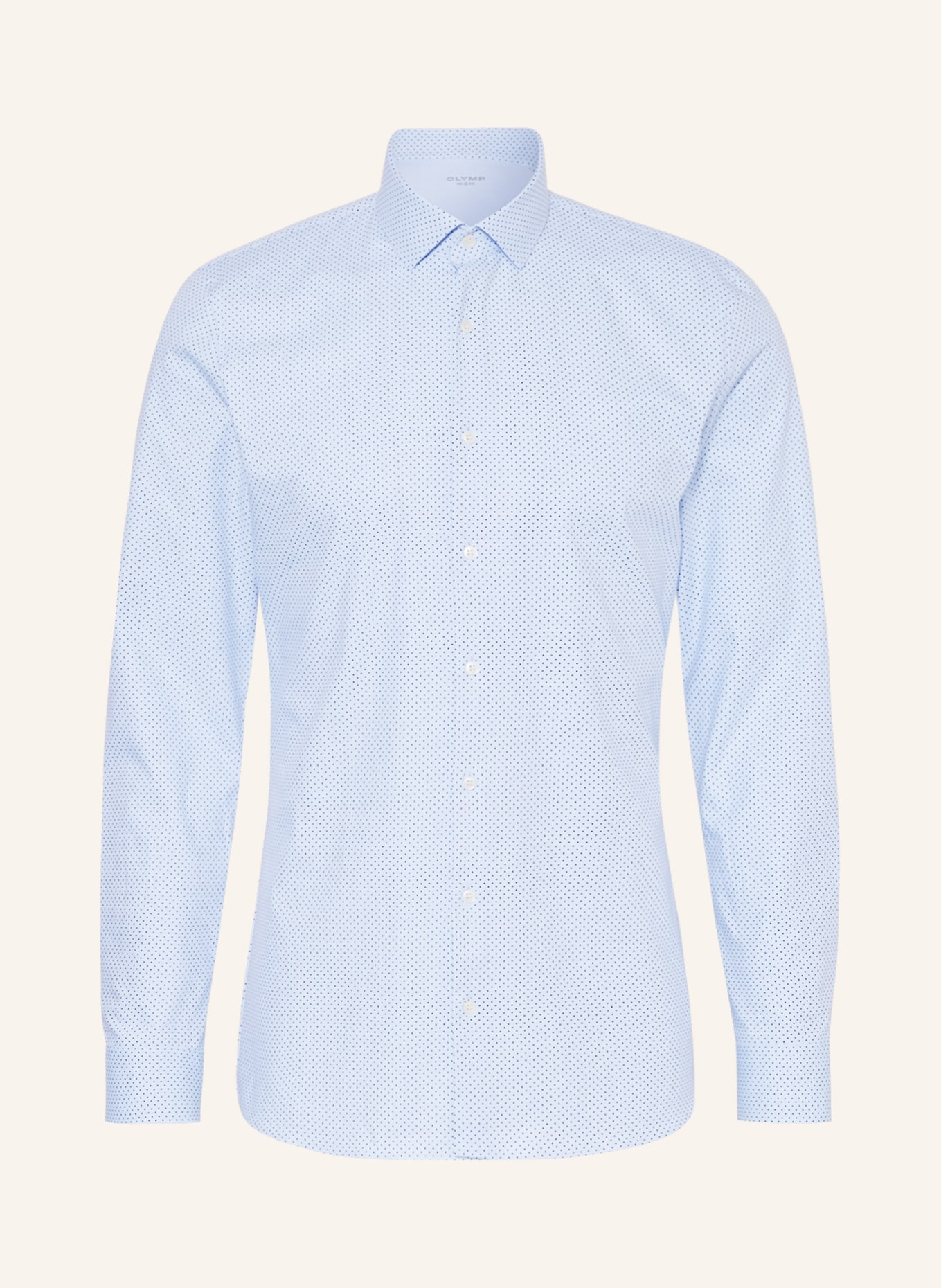 OLYMP Jerseyhemd No. Six 24/Seven super slim, Farbe: HELLBLAU/ SCHWARZ (Bild 1)