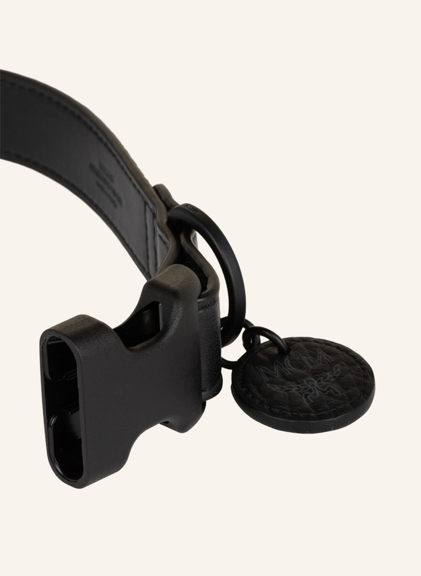 MCM Dog collar VISETOS L, Color: BLACK (Image 3)