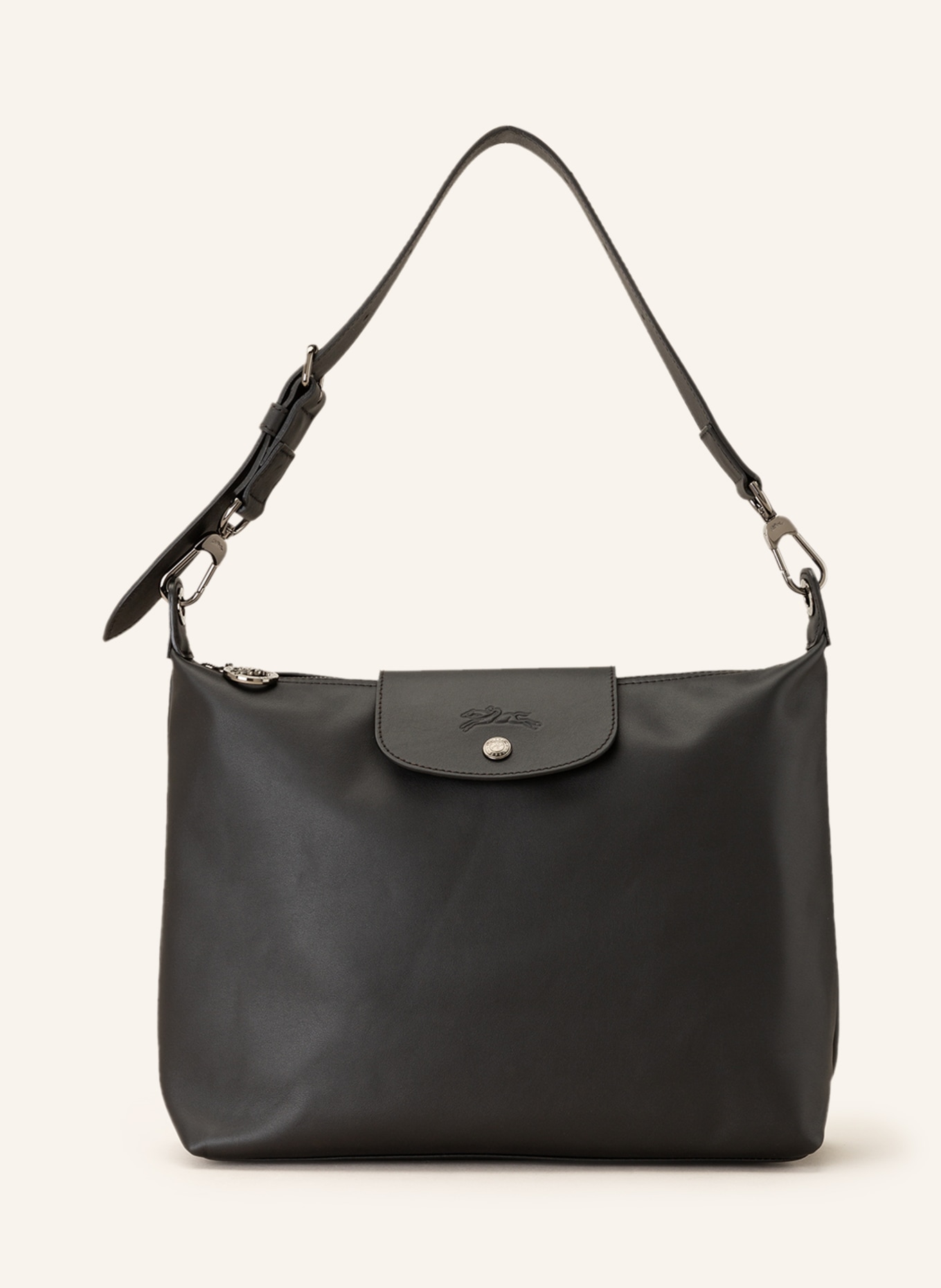 LONGCHAMP Handtasche LE PLIAGE CUIR, Farbe: SCHWARZ (Bild 1)