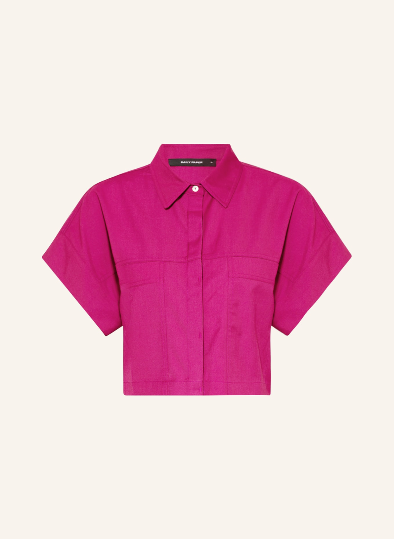 DAILY PAPER Cropped shirt blouse PERDI, Color: DARK RED (Image 1)