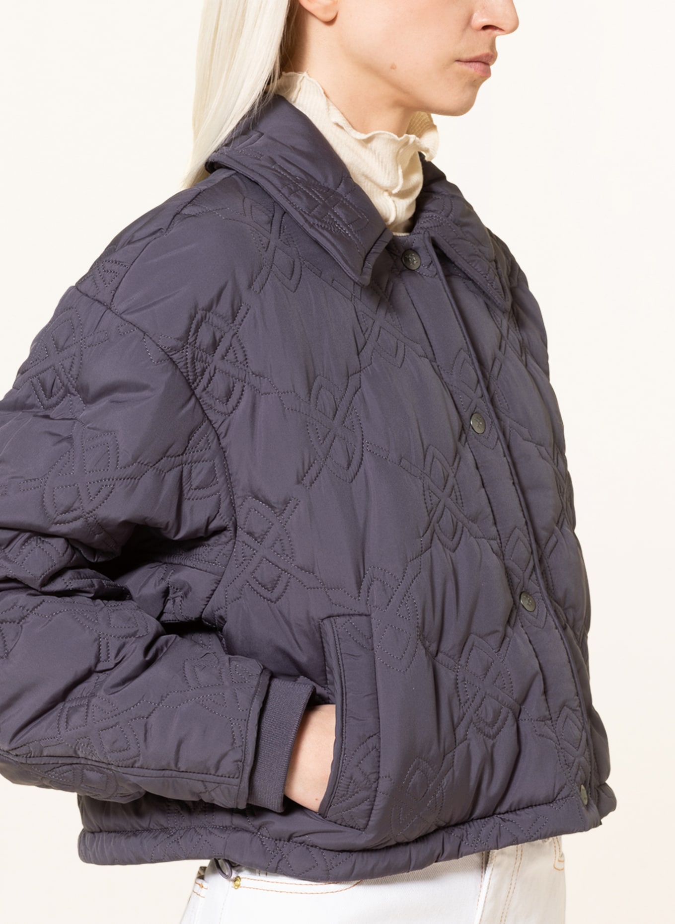 DAILY PAPER Quilted jacket PHILIPA, Color: DARK BLUE (Image 4)