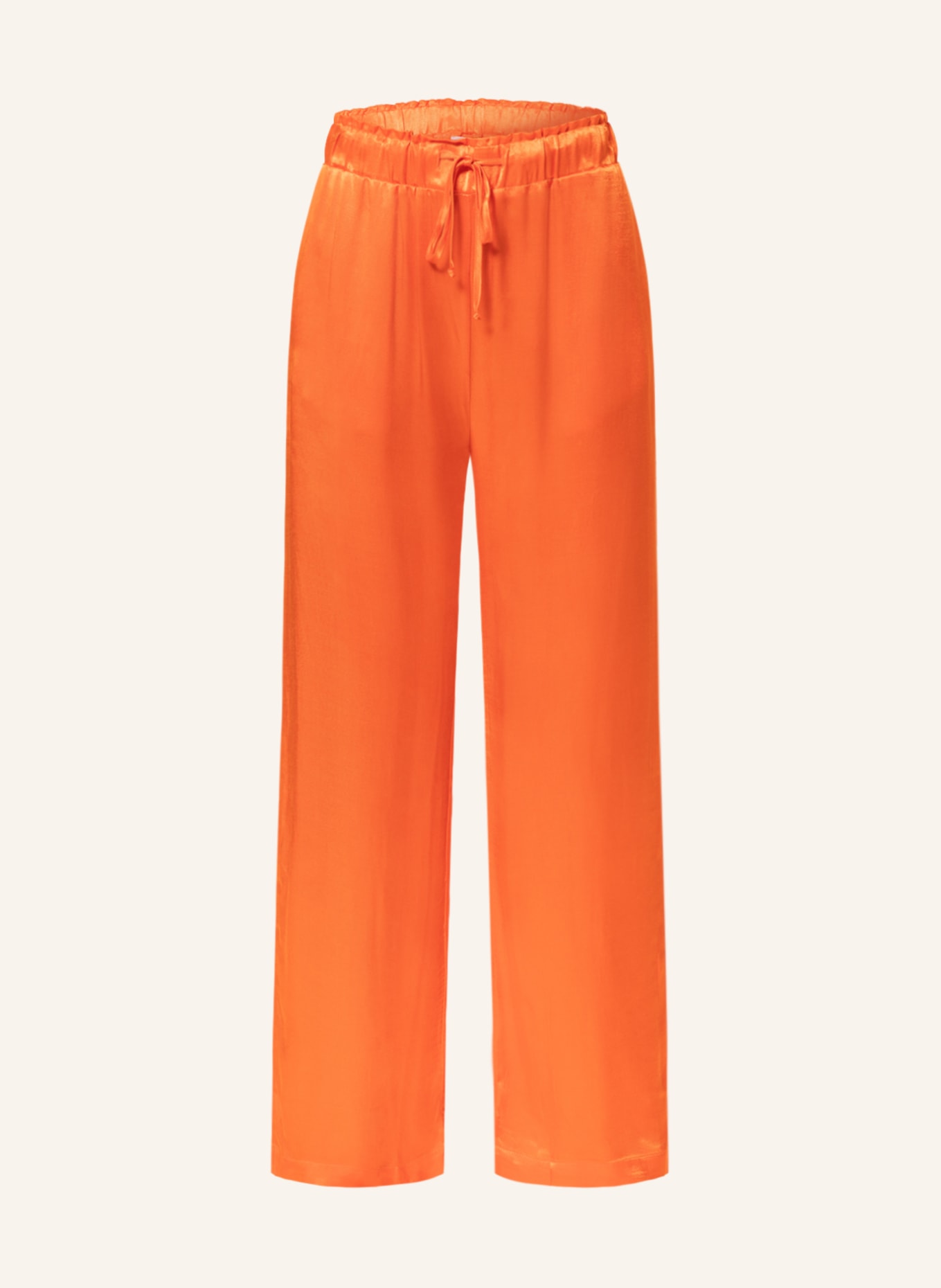 MRS & HUGS Satin trousers, Color: ORANGE (Image 1)
