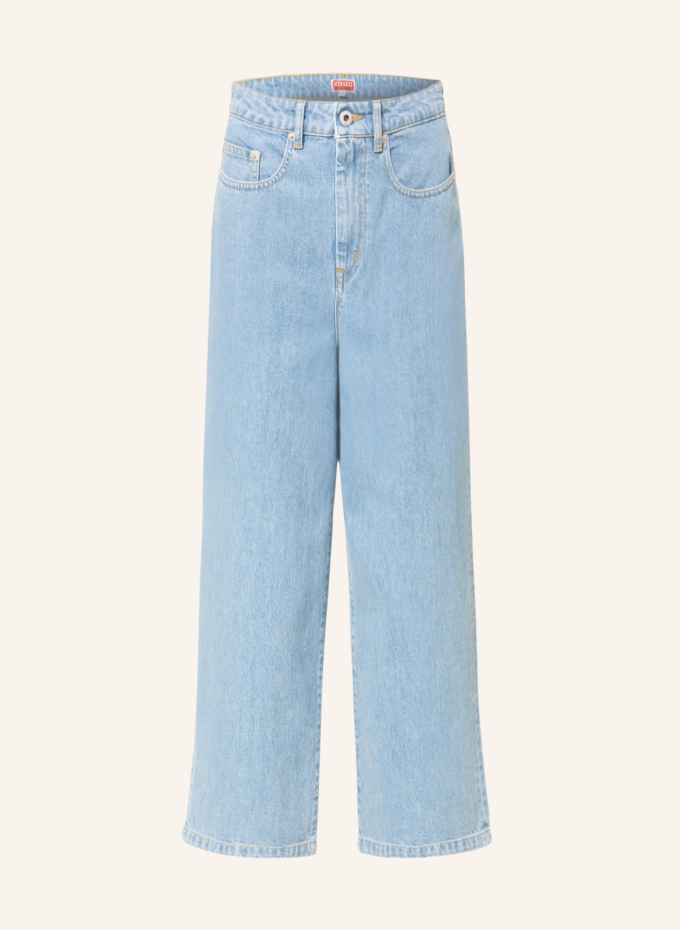 KENZO Culotte jeans, Color: DB BLEACHED BLUE DENIM (Image 1)