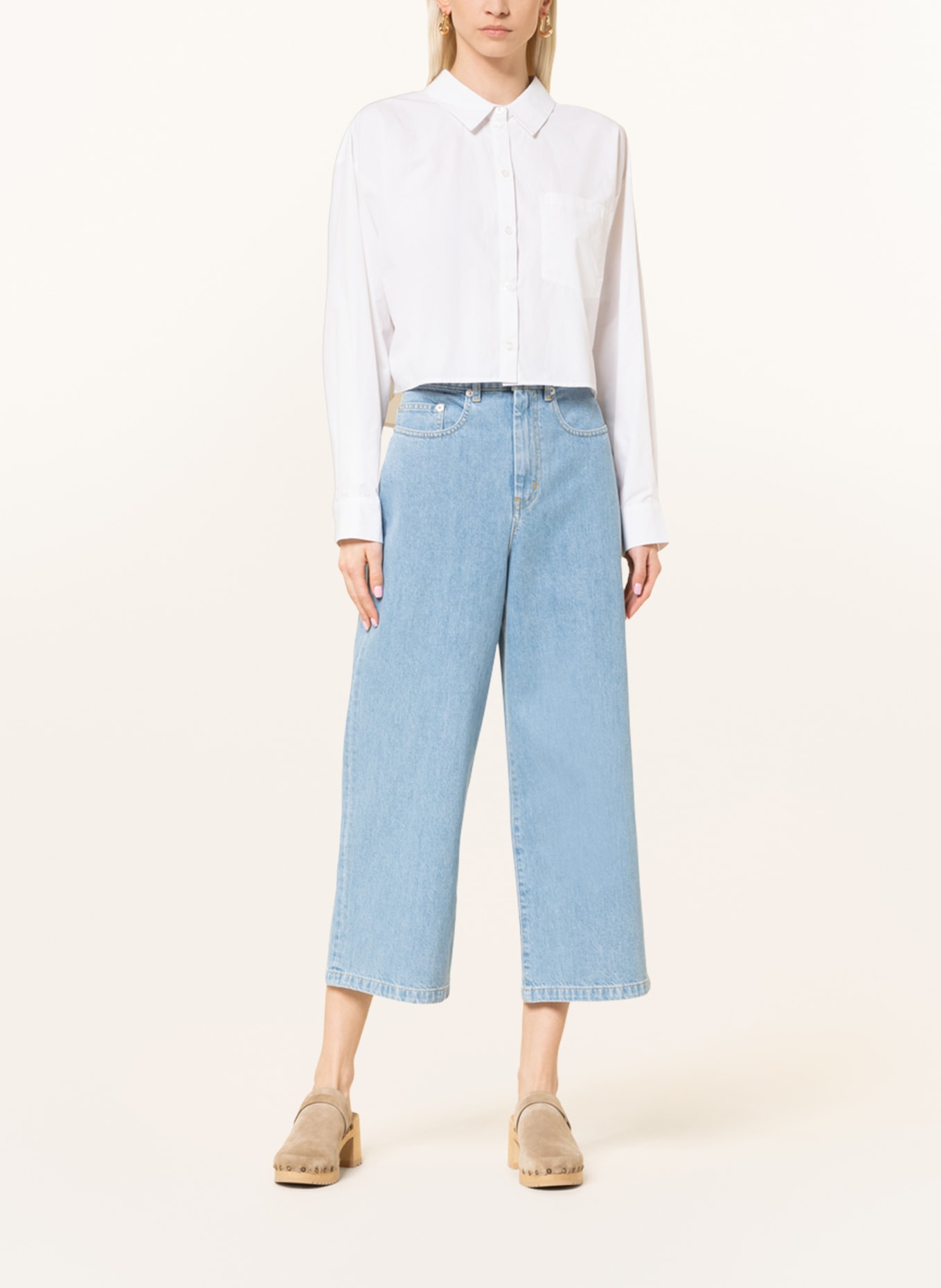 KENZO Culotte jeans, Color: DB BLEACHED BLUE DENIM (Image 2)