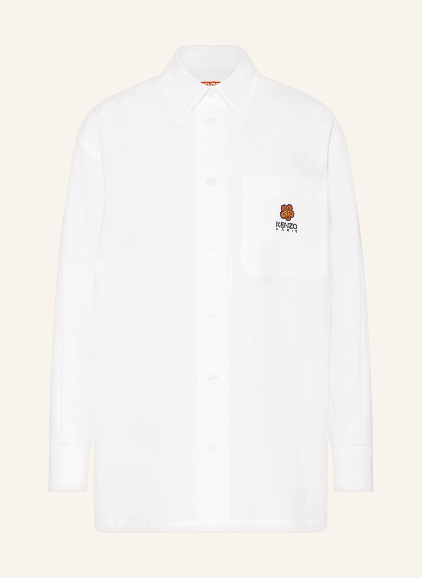 KENZO Oversized shirt blouse, Color: WHITE (Image 1)