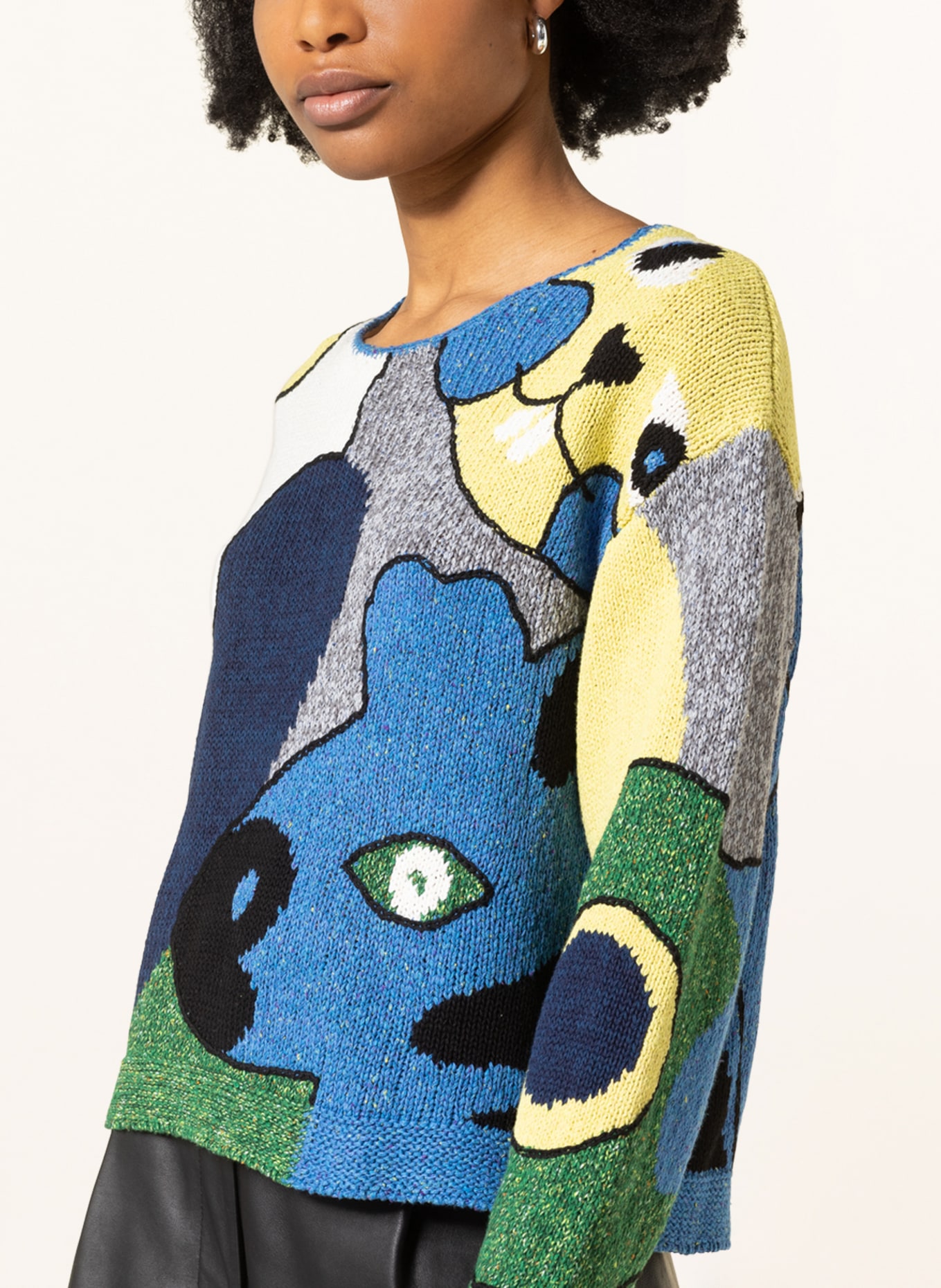 KENZO Sweater in dark blue/ blue/ green