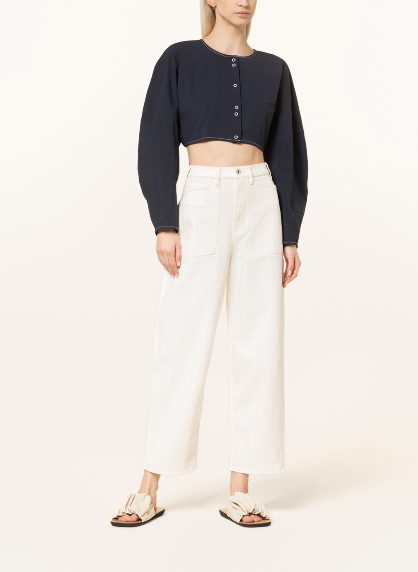 KENZO Mom jeans, Color: WB BLEACHED WHITE DENIM (Image 2)