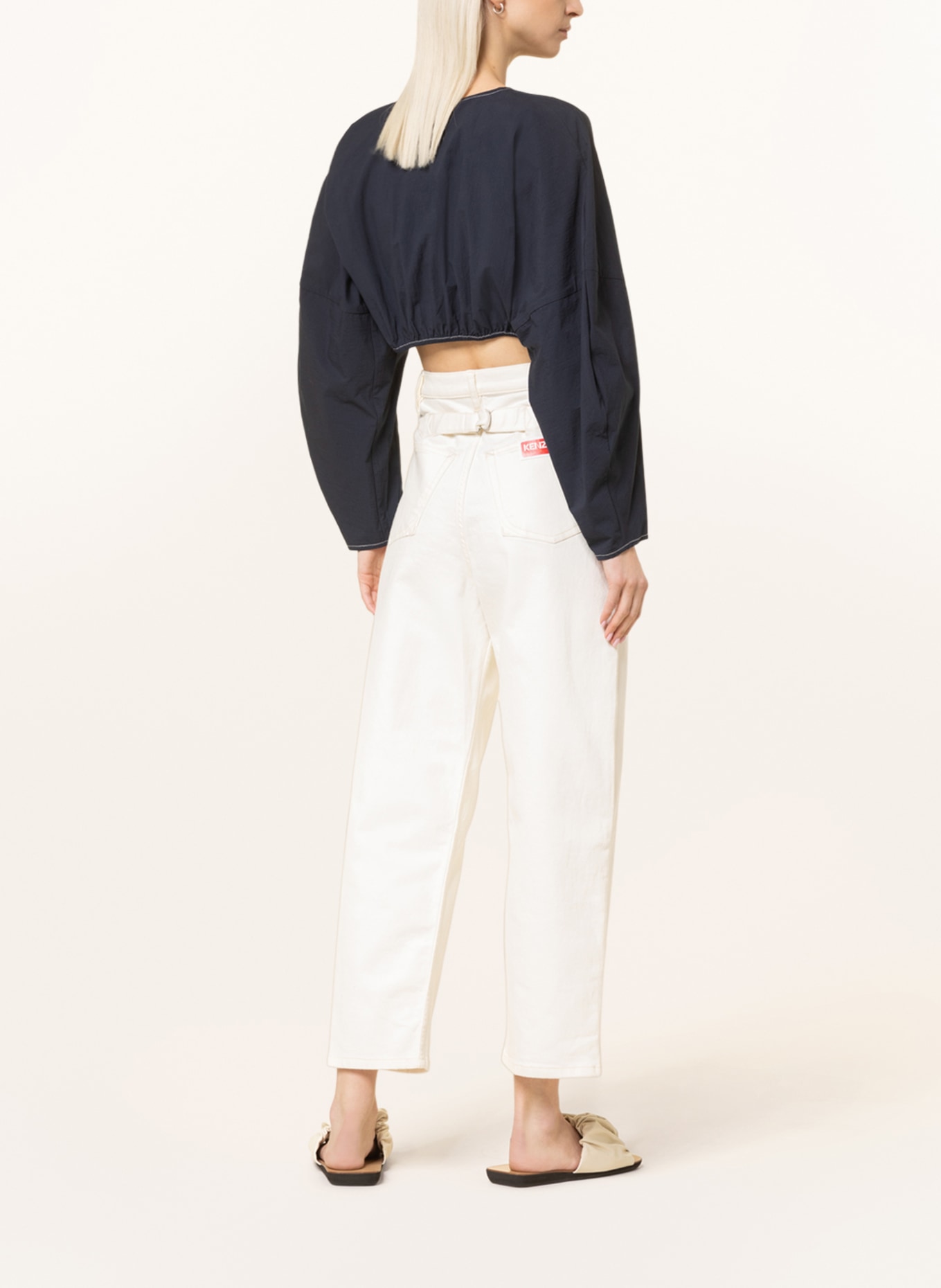 KENZO Mom jeans, Color: WB BLEACHED WHITE DENIM (Image 3)