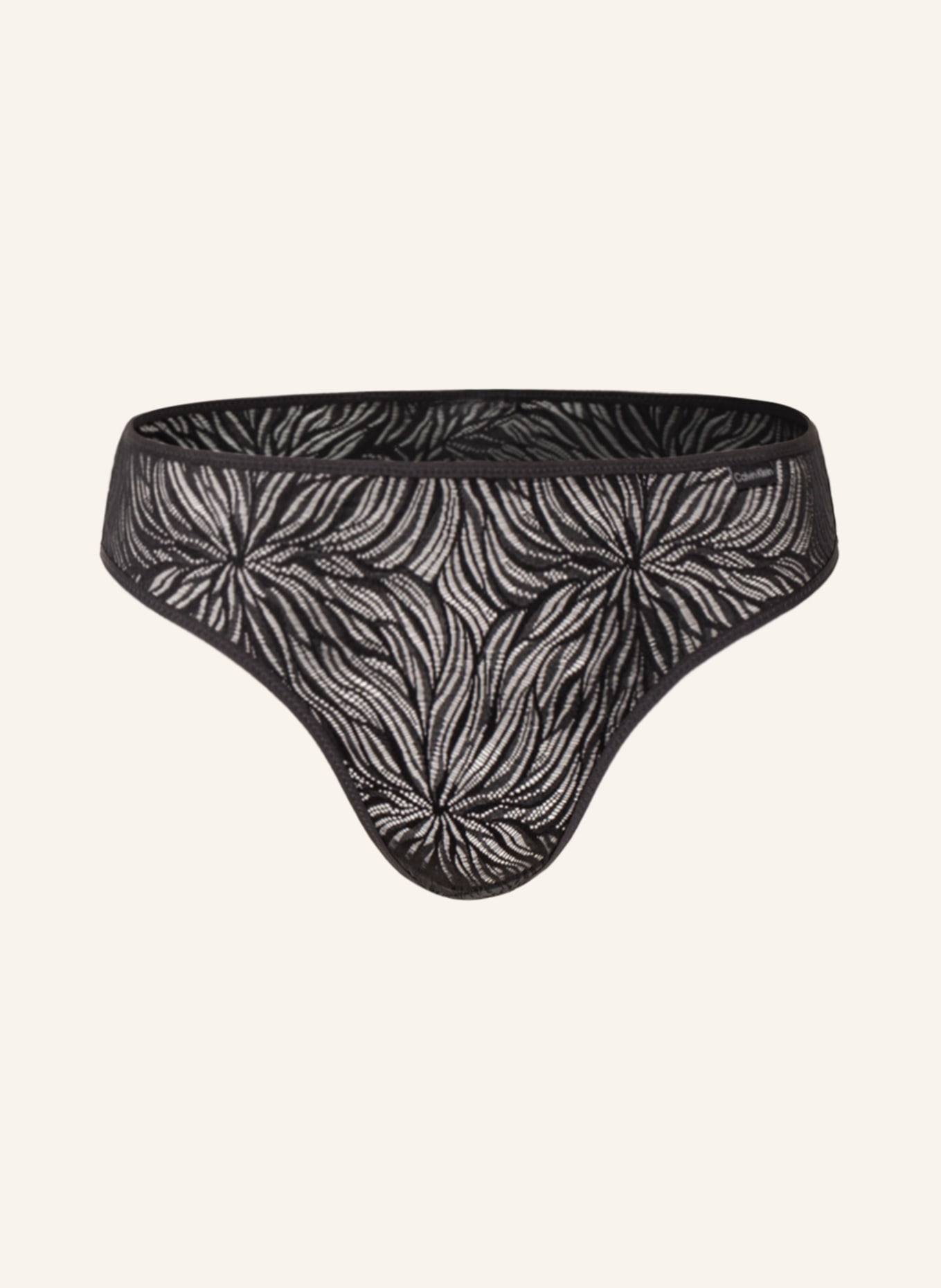 Calvin Klein Kalhotky SHEER MARQUISETTE: ČERNÁ