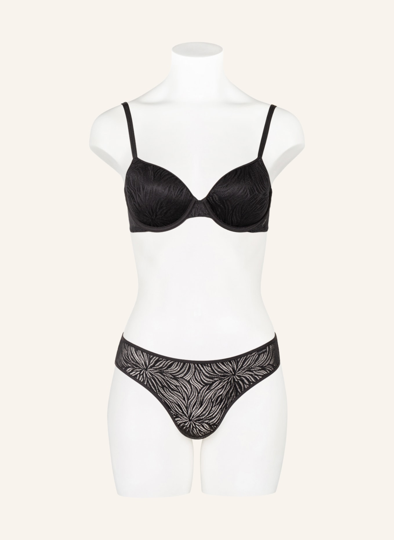 Calvin Klein Kalhotky SHEER MARQUISETTE: ČERNÁ