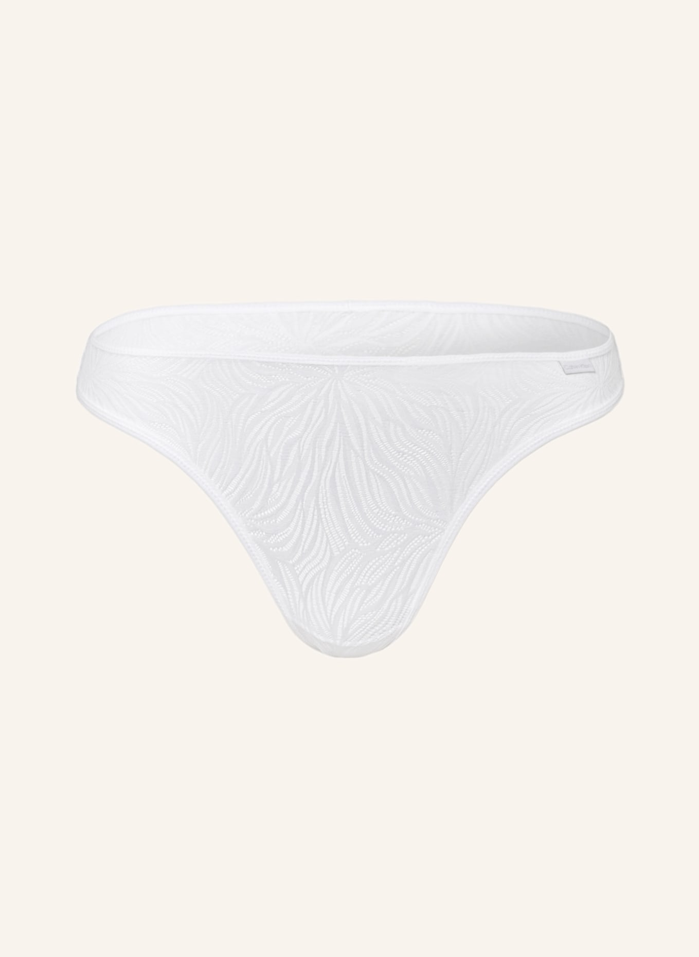 Calvin Klein Thong SHEER MARQUISETT, Color: WHITE (Image 1)
