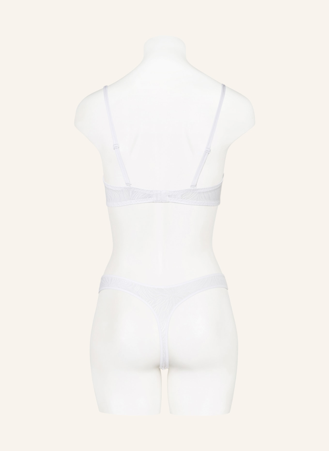 Calvin Klein Thong SHEER MARQUISETT, Color: WHITE (Image 3)