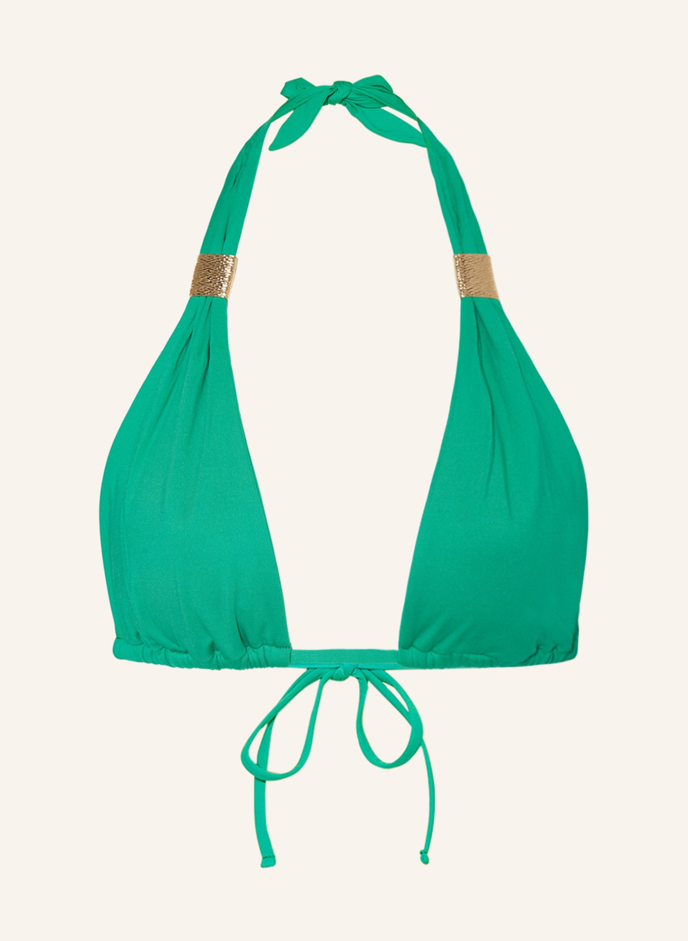 heidi klein Triangle bikini top MALDIVES, Color: GREEN (Image 1)