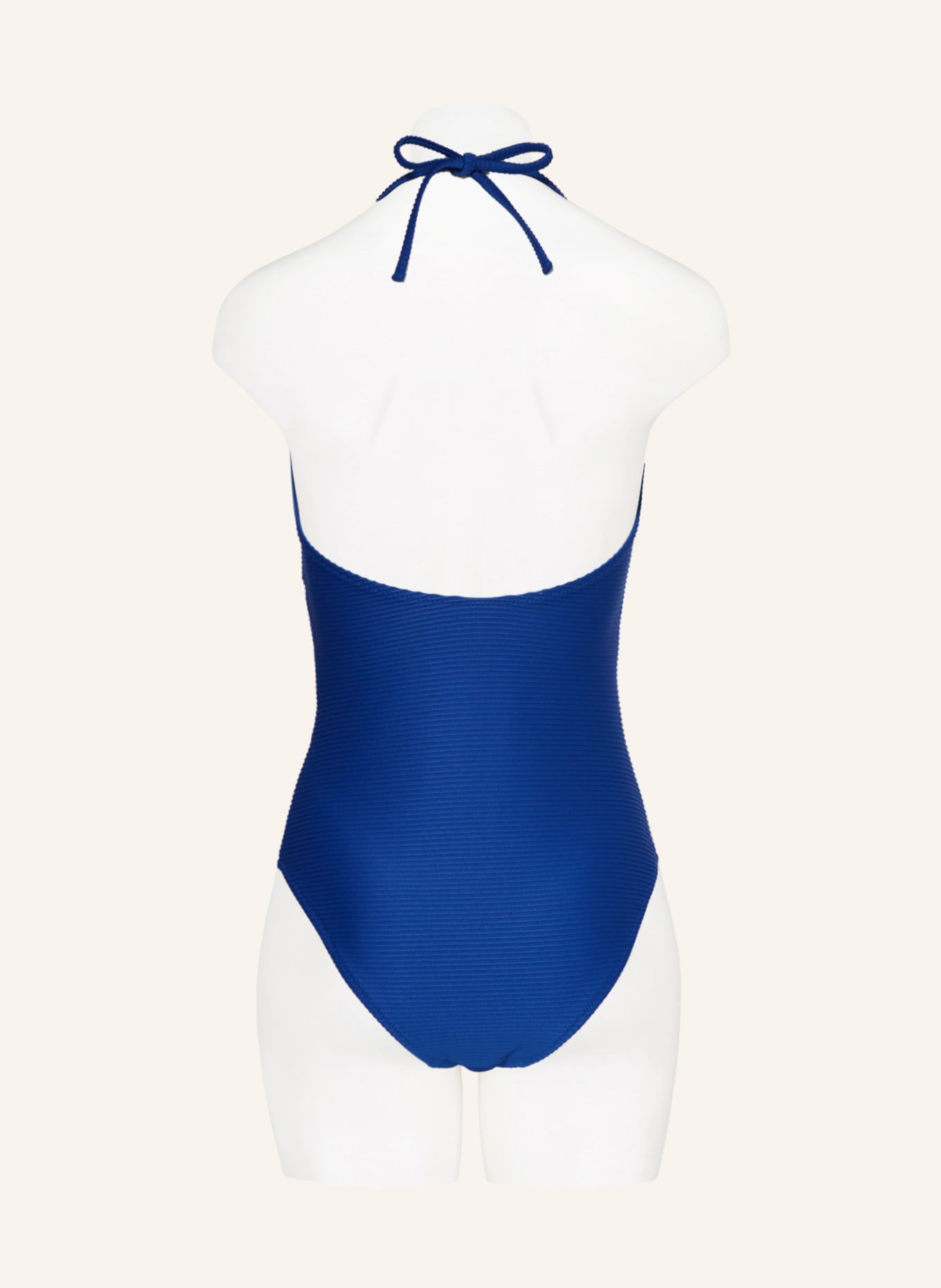 heidi klein Bandeau swimsuit MALDIVIAN BLUE V BAR, Color: BLUE (Image 3)