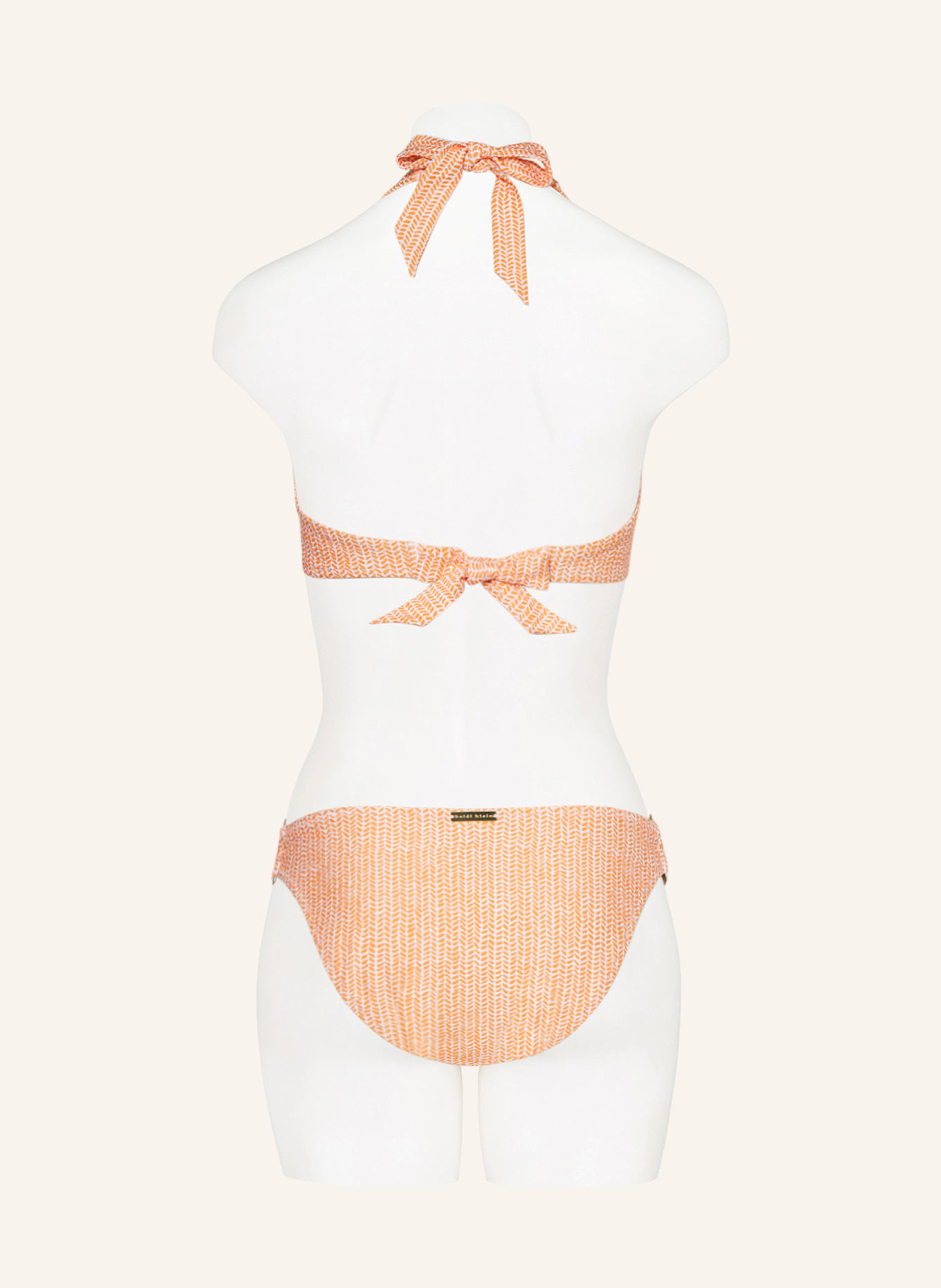 heidi klein Basic bikini bottoms WALDORF WINDS, Color: ORANGE/ ECRU (Image 3)